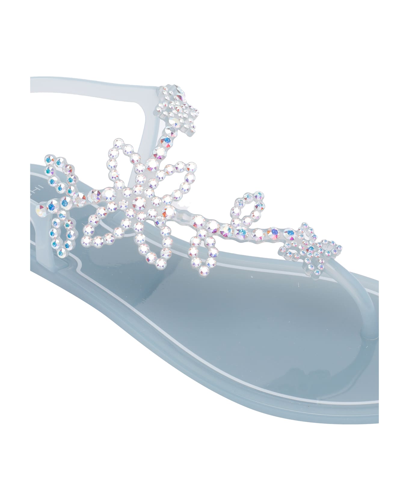 Menghi Rubber Sandals - Blue