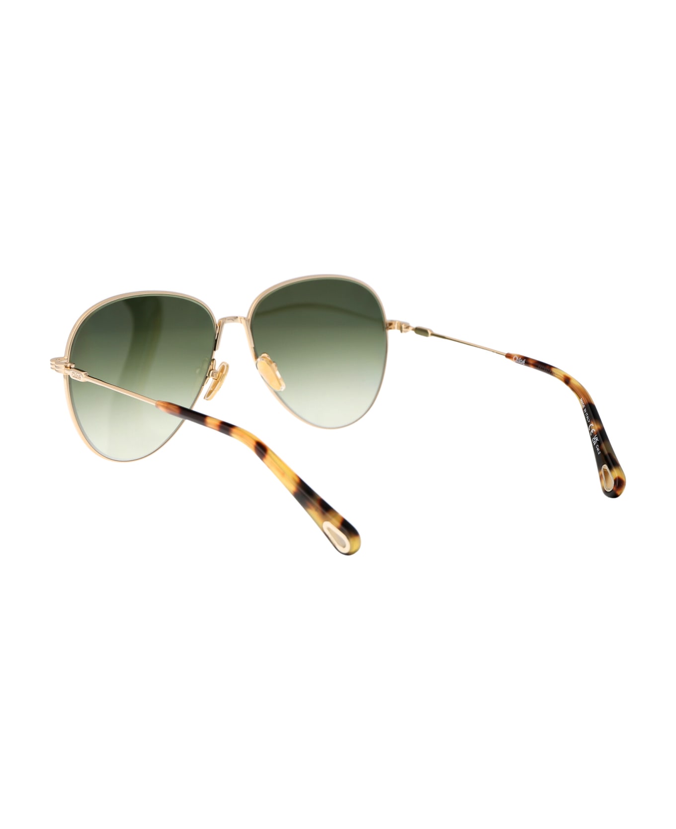 Chloé Eyewear Ch0177s Sunglasses - 004 GOLD GOLD GREEN サングラス
