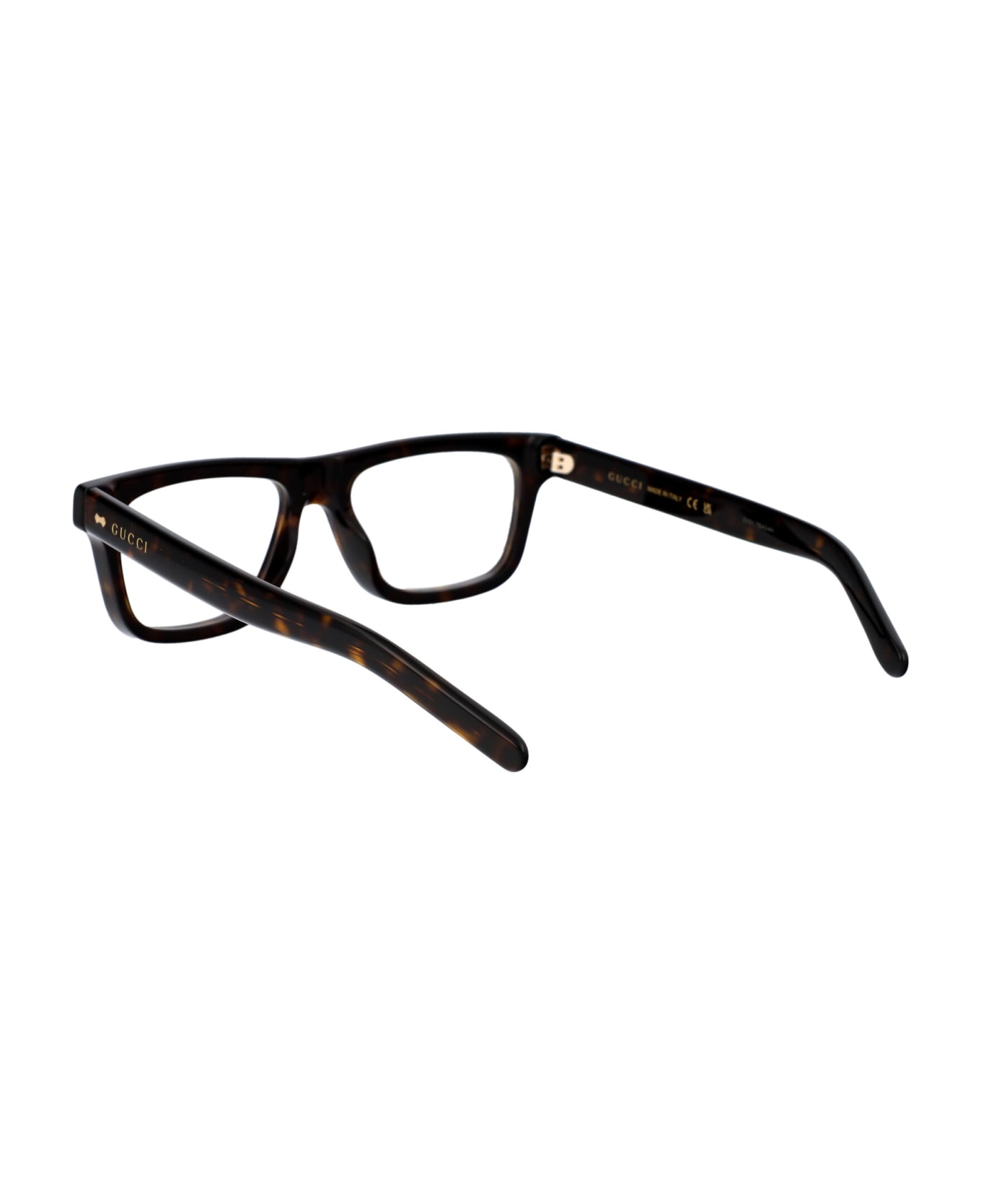 Gucci Eyewear Gg1525o Glasses - 002 HAVANA HAVANA TRANSPARENT アイウェア