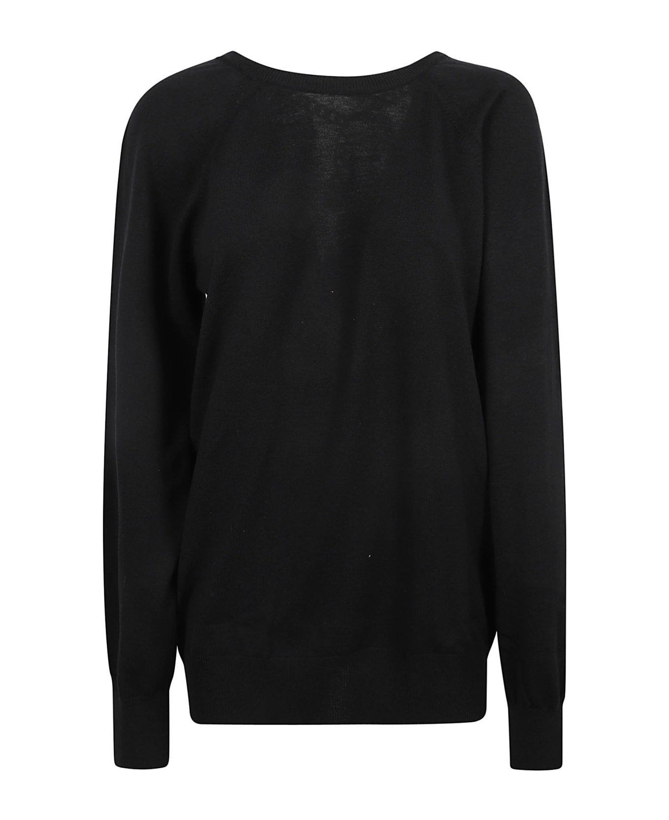 Moschino Round Neck Sweater - Black ニットウェア