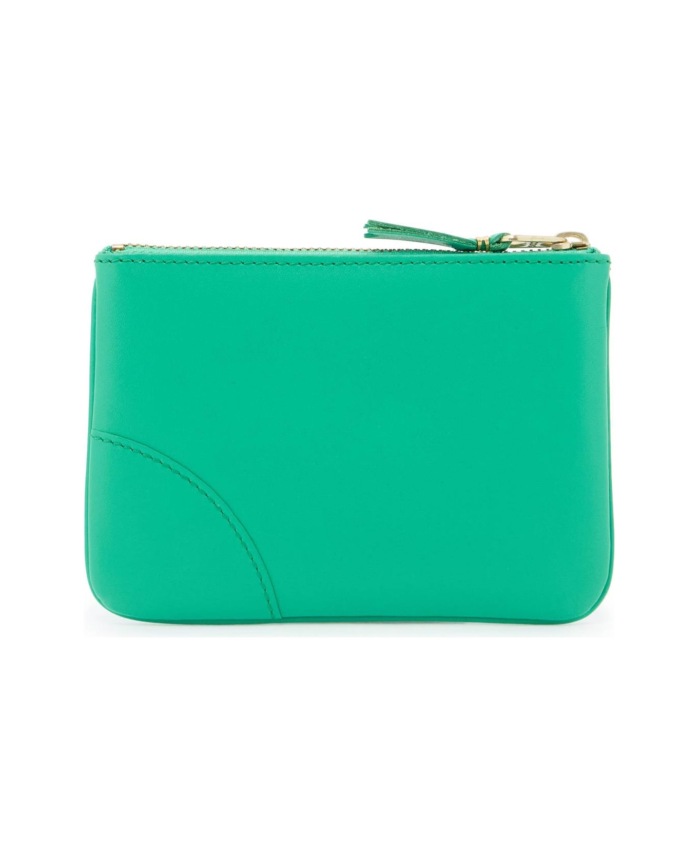 Comme des Garçons Wallet Small Smooth Leather Pouch - GREEN (Green)