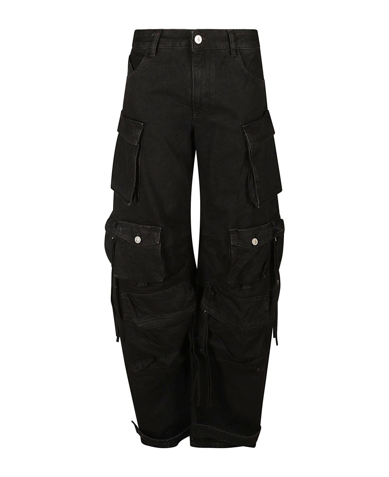 The Attico Fern Long Jeans - Black ボトムス
