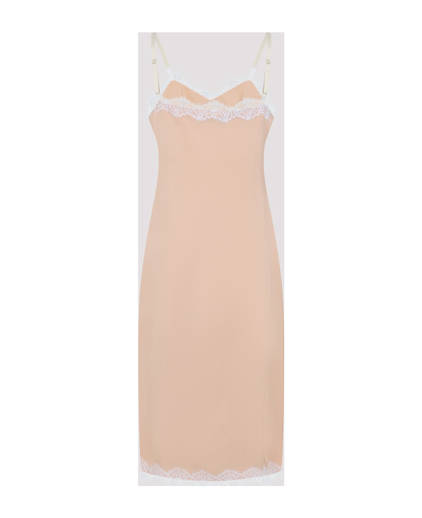 Carven Lingerie Viscose Midi Dress - Powder
