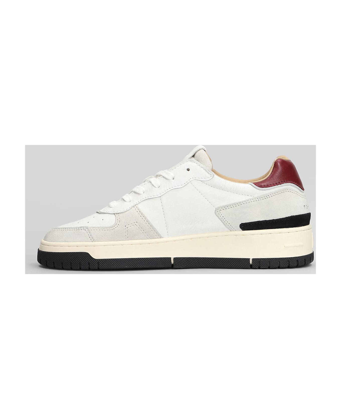 D.A.T.E. Torneo Pure Sneakers In White Suede And Leather - white