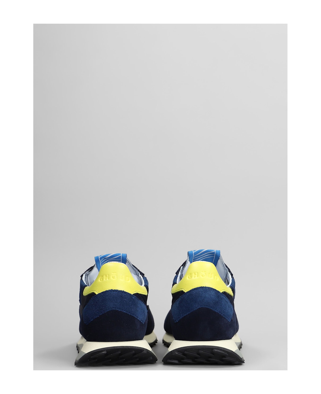 GHOUD Rush Sneakers In Blue Suede And Fabric - blue