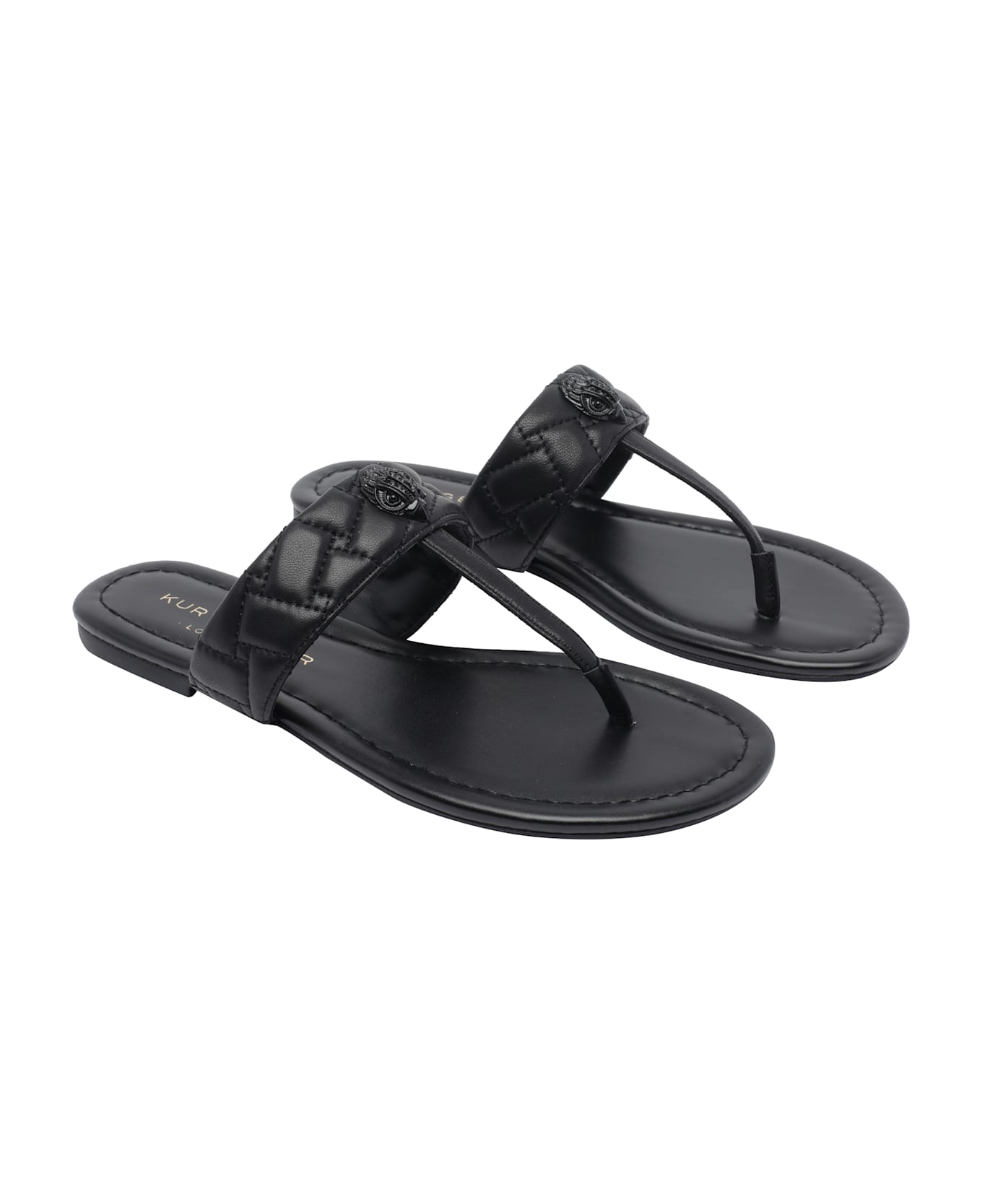 Kurt Geiger Kensington T-bar Sandals - Black