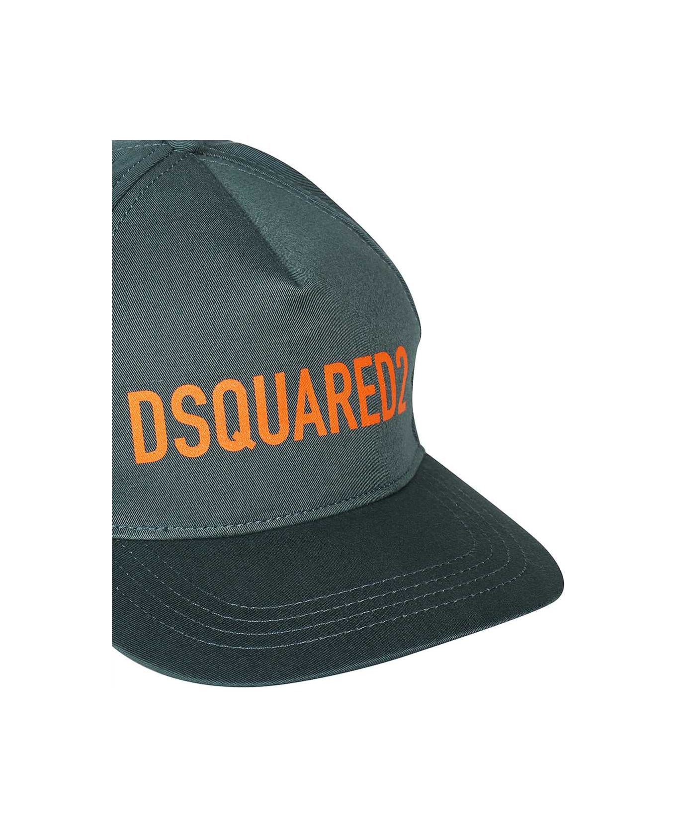 Dsquared2 Gabardine Baseball Cap - green 帽子
