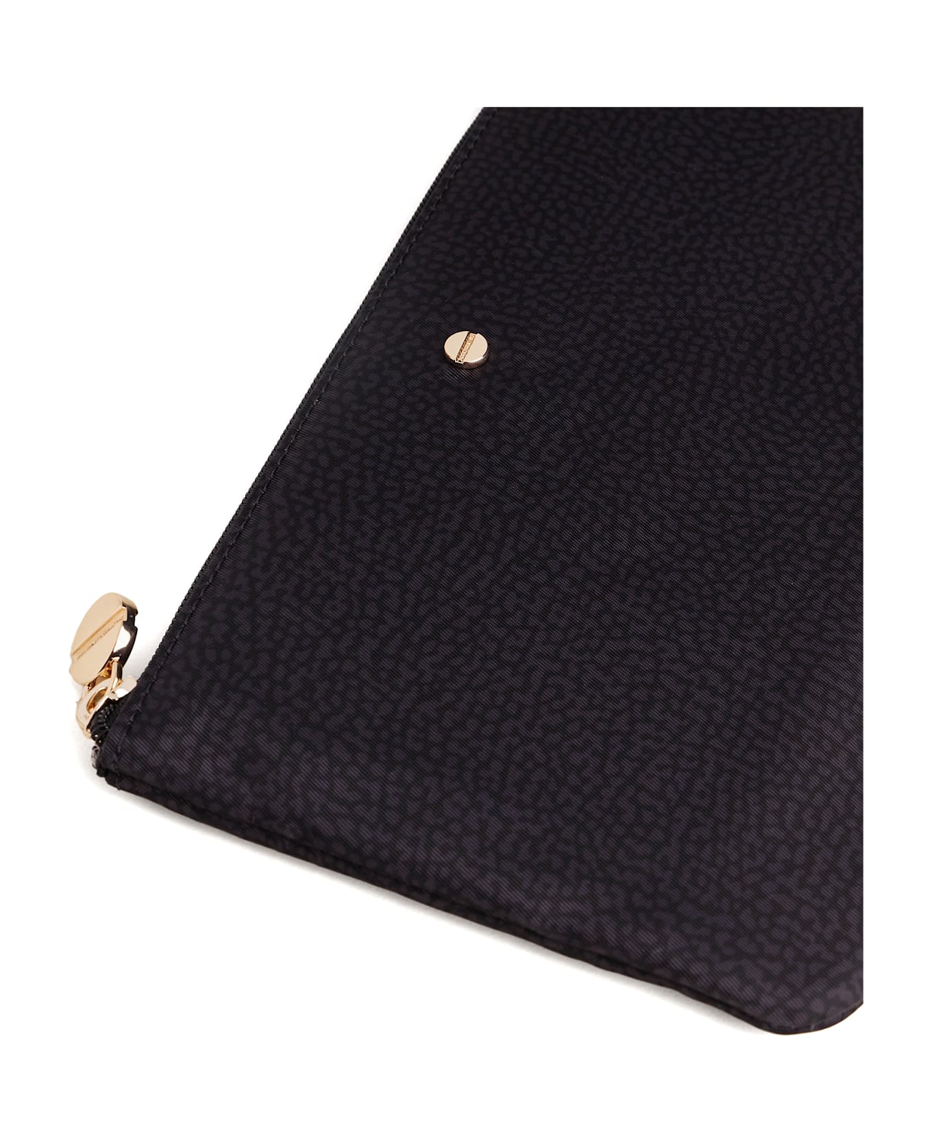 Borbonese Fabric Document Envelope Op - DARK BLACK