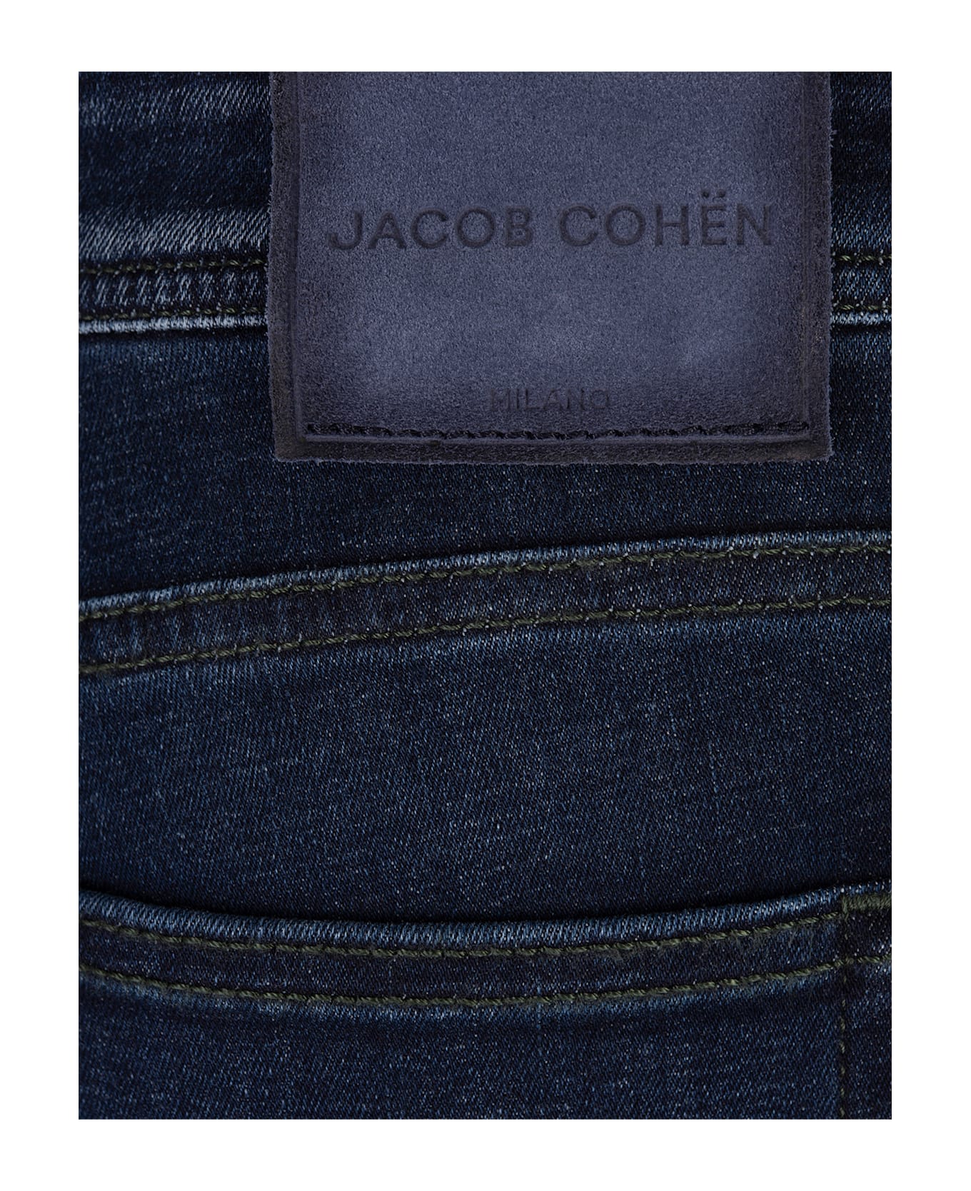 Jacob Cohen Vivian Bootcut Jeans In Medium Blue Power Stretch Denim - Blue