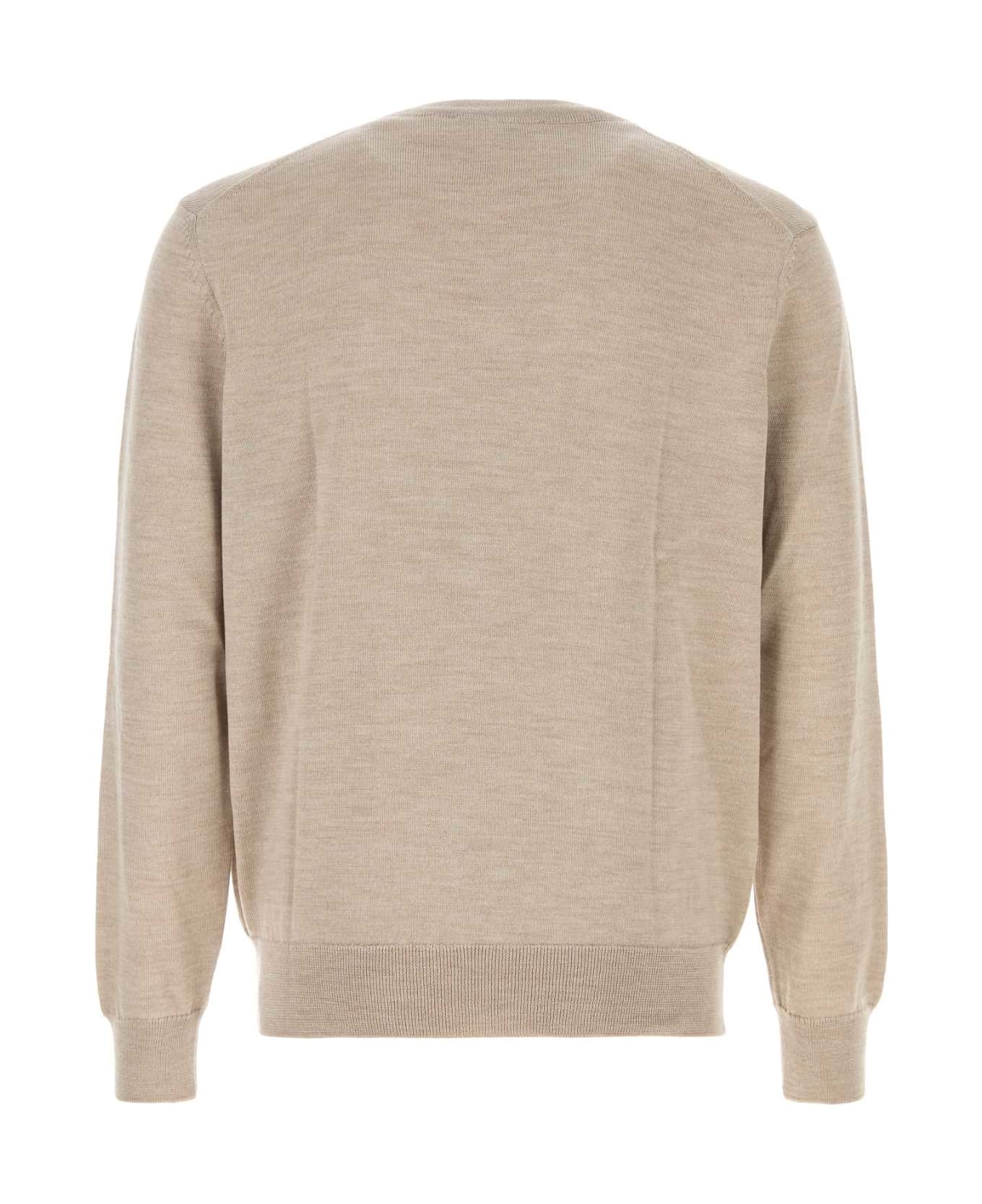 Maison Kitsuné Cappuccino Wool Sweater - MARBLE