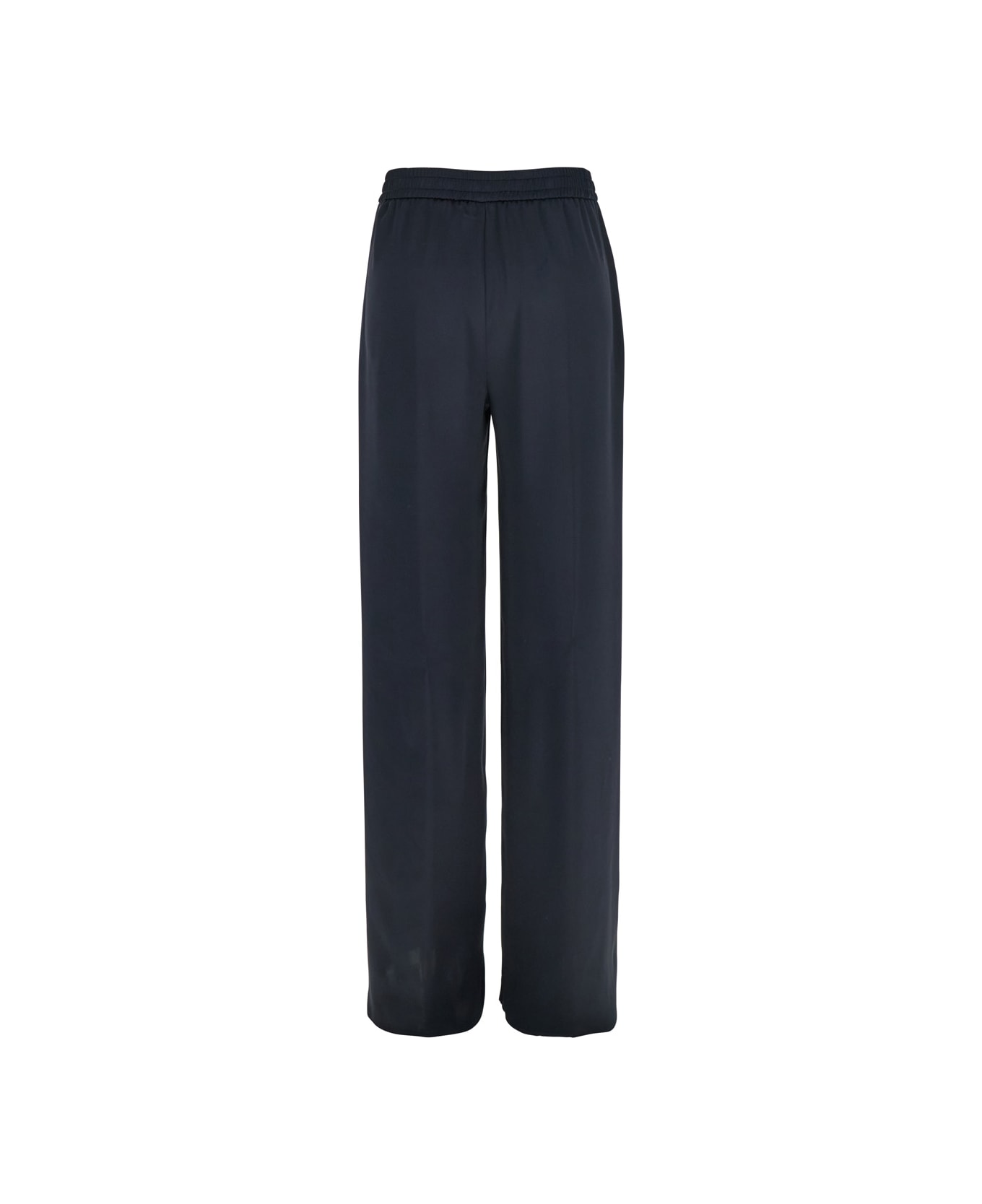 Herno Blue Pants With Elastic Drawstring Waist In Tech Fabric Woman - BLUE