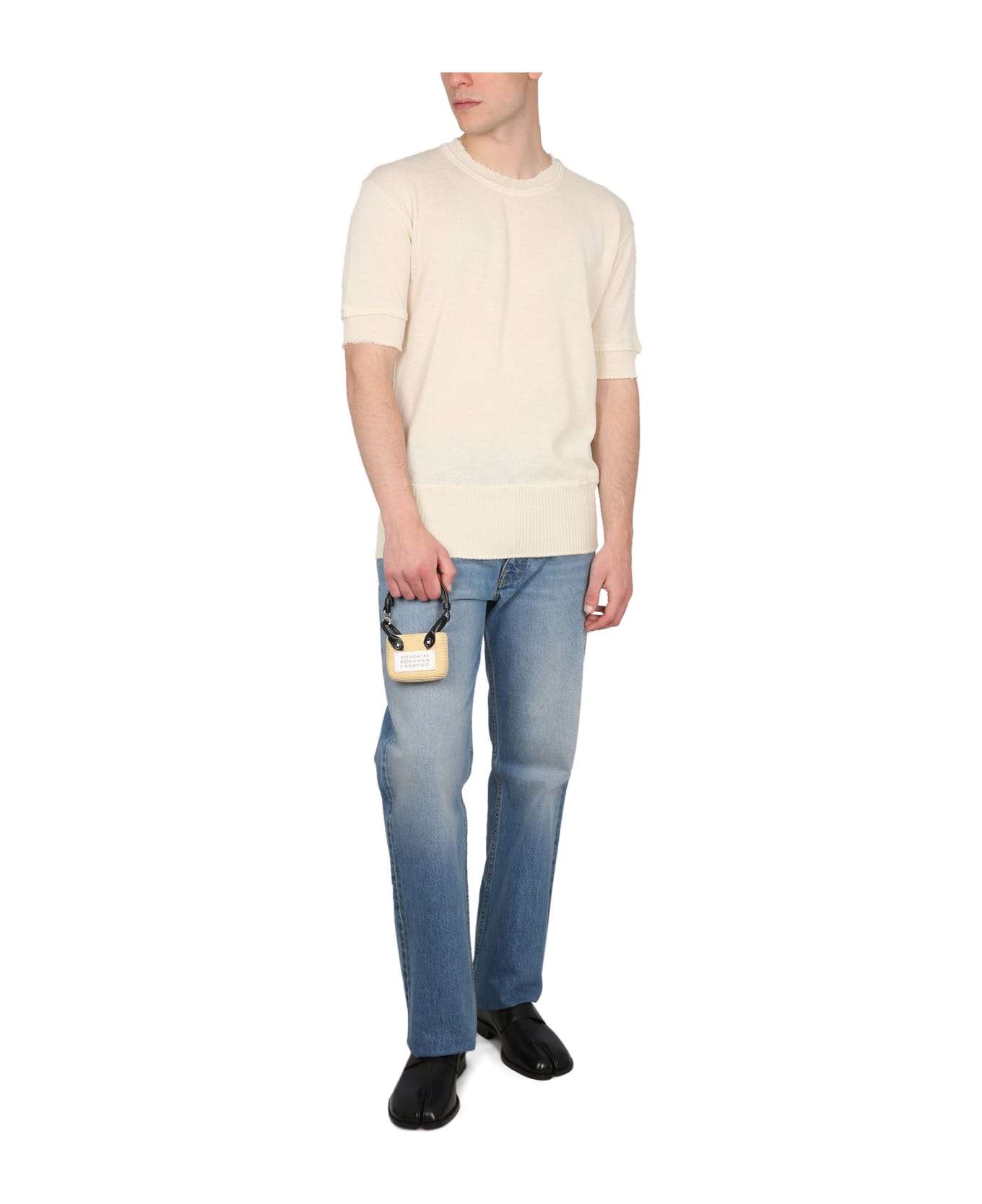 Maison Margiela Wool Blend Sweater - Beige