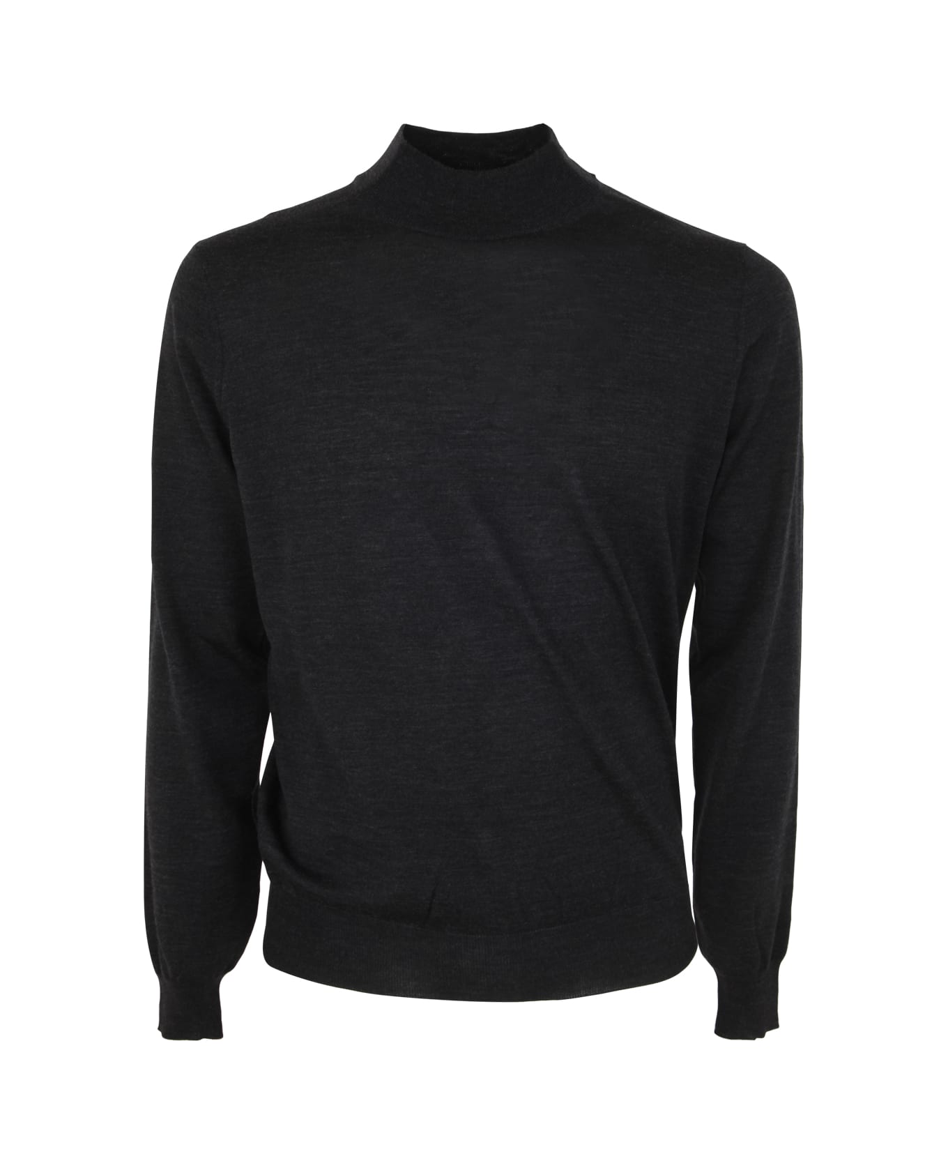 Filippo De Laurentiis Royal Merino Long Sleeves High Neck Sweater - Anthracite