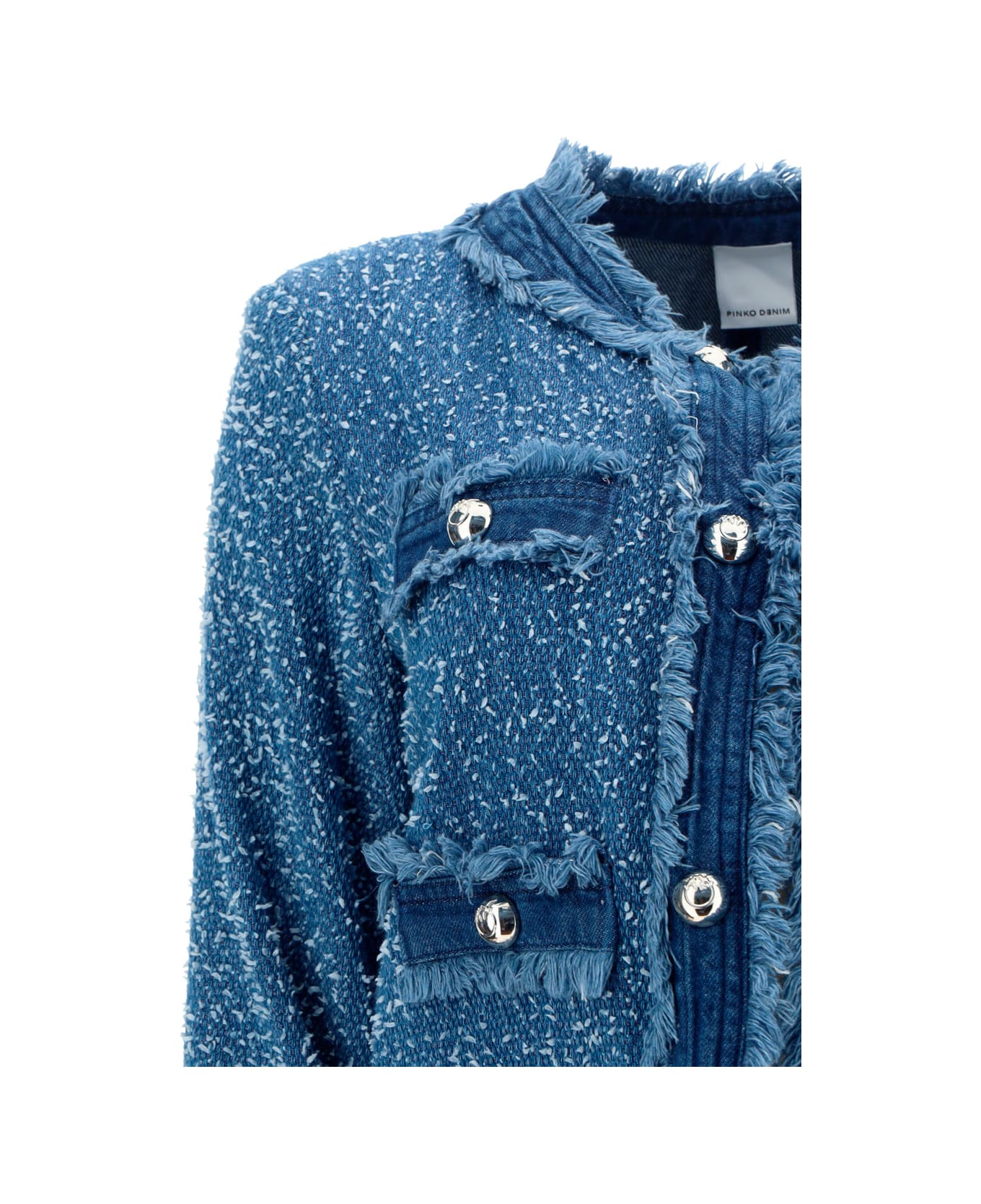 Pinko Alpinismo Button-front Cotton Jacket - Blu/azzurro