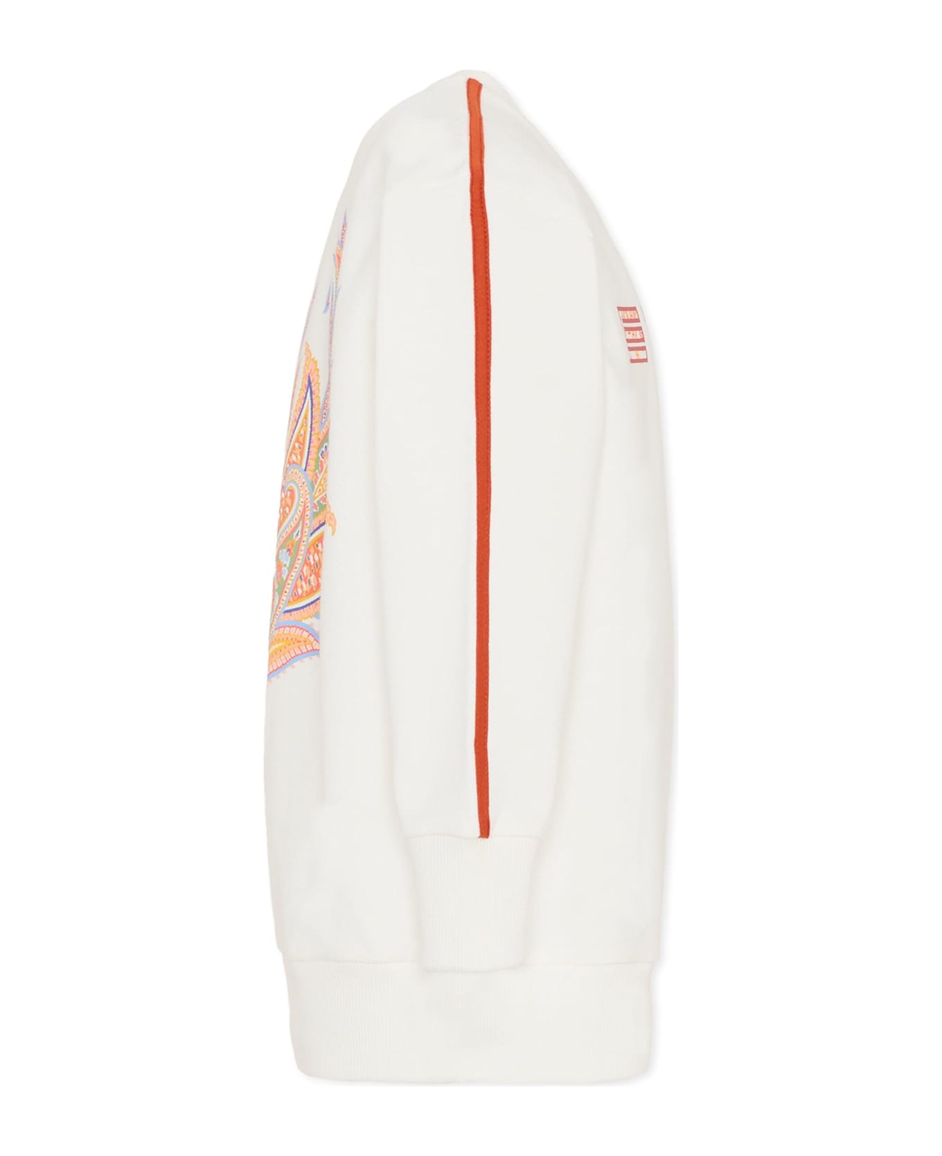 Etro Ivory Sweatshirt With Logo For Girl - Ivory