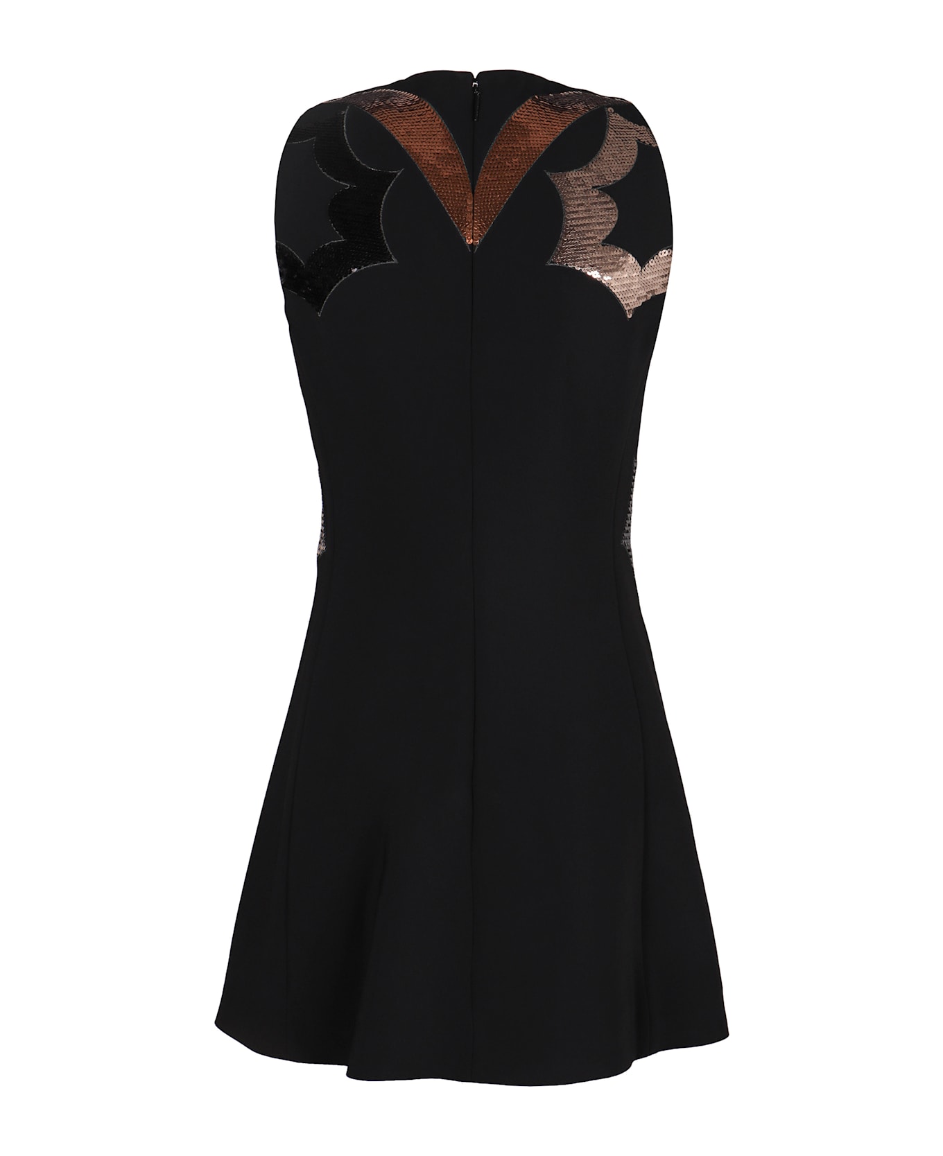 Pucci Sleeveless Dress With Embroidery Necklaces - black