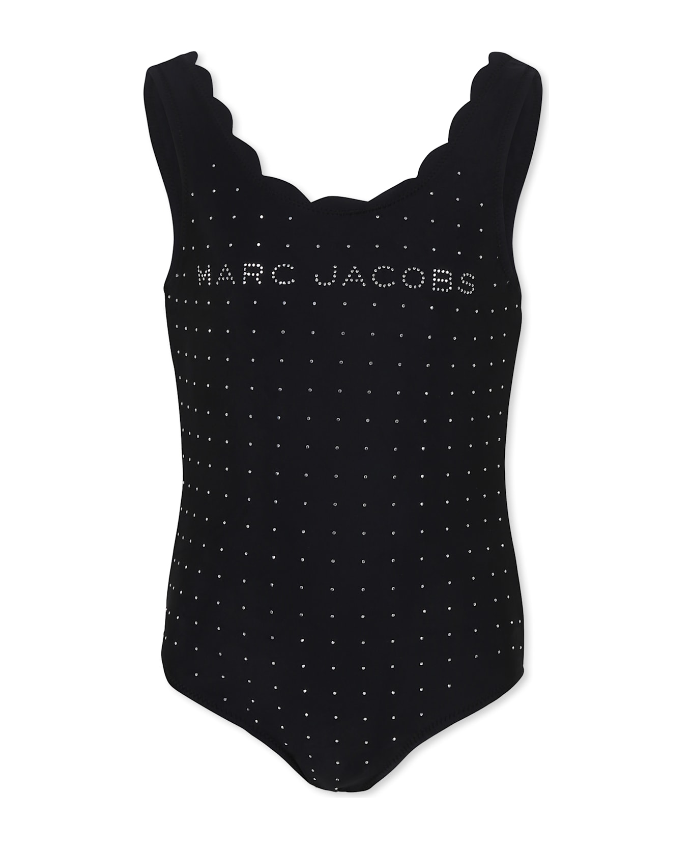Marc Jacobs Black Swimsuit For Girl With Logo - Black