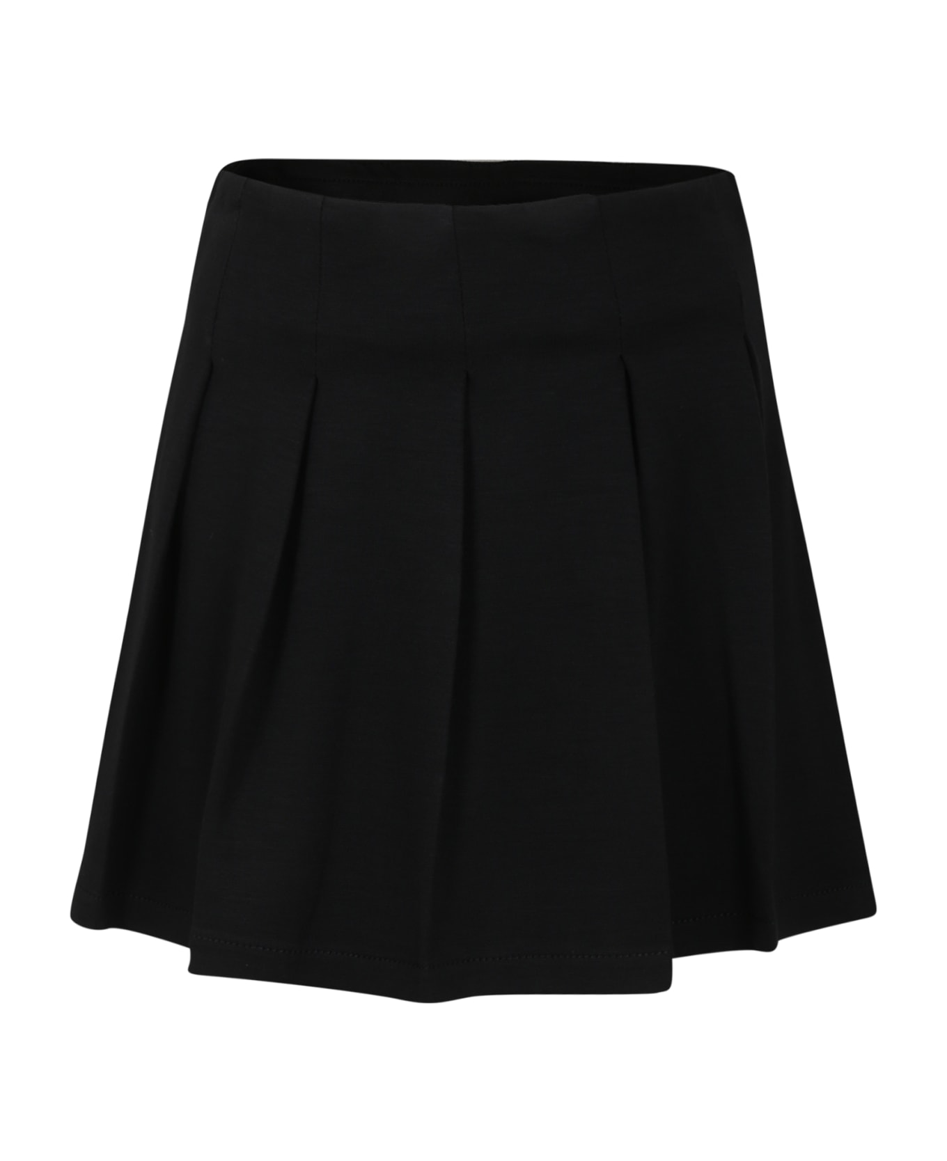 Philosophy di Lorenzo Serafini Kids Black Skirt For Girl With Heart - Black