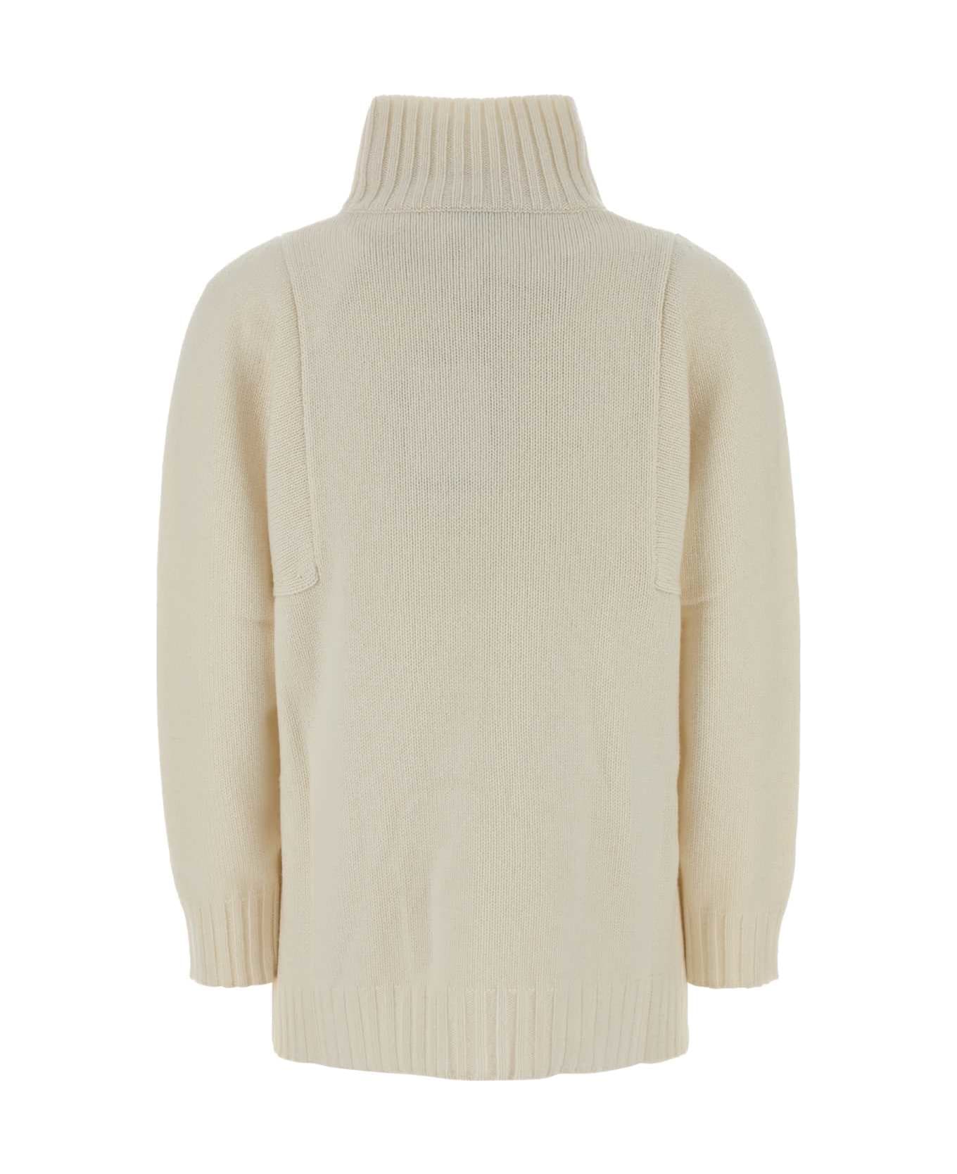 Max Mara White Cashmere Aceti Sweater - BIANCO