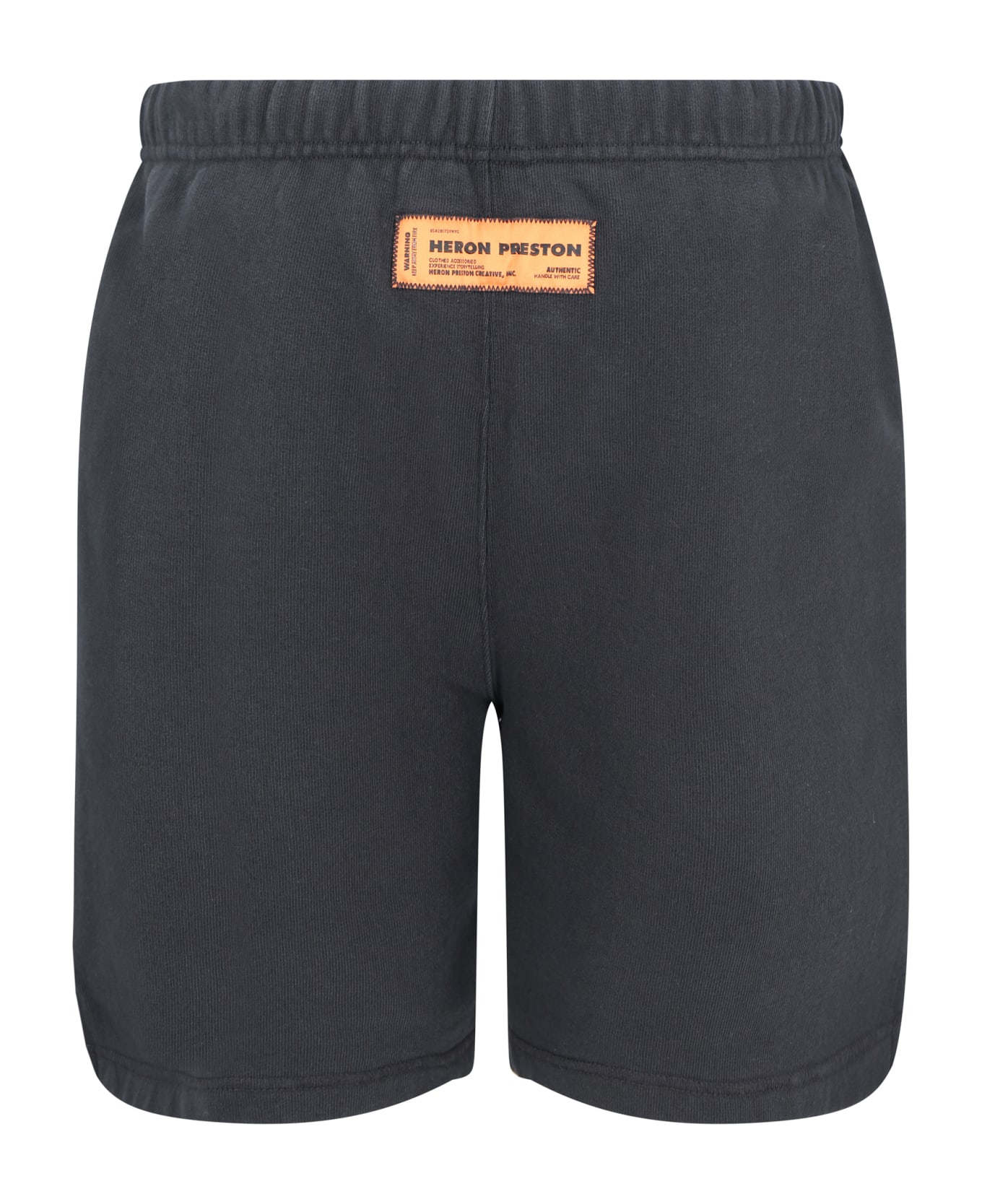 HERON PRESTON Cotton Bermuda Shorts - Black Whit