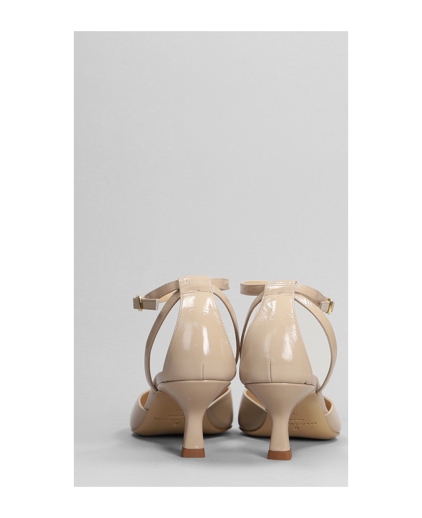 Fabio Rusconi Pumps In Taupe Leather - taupe