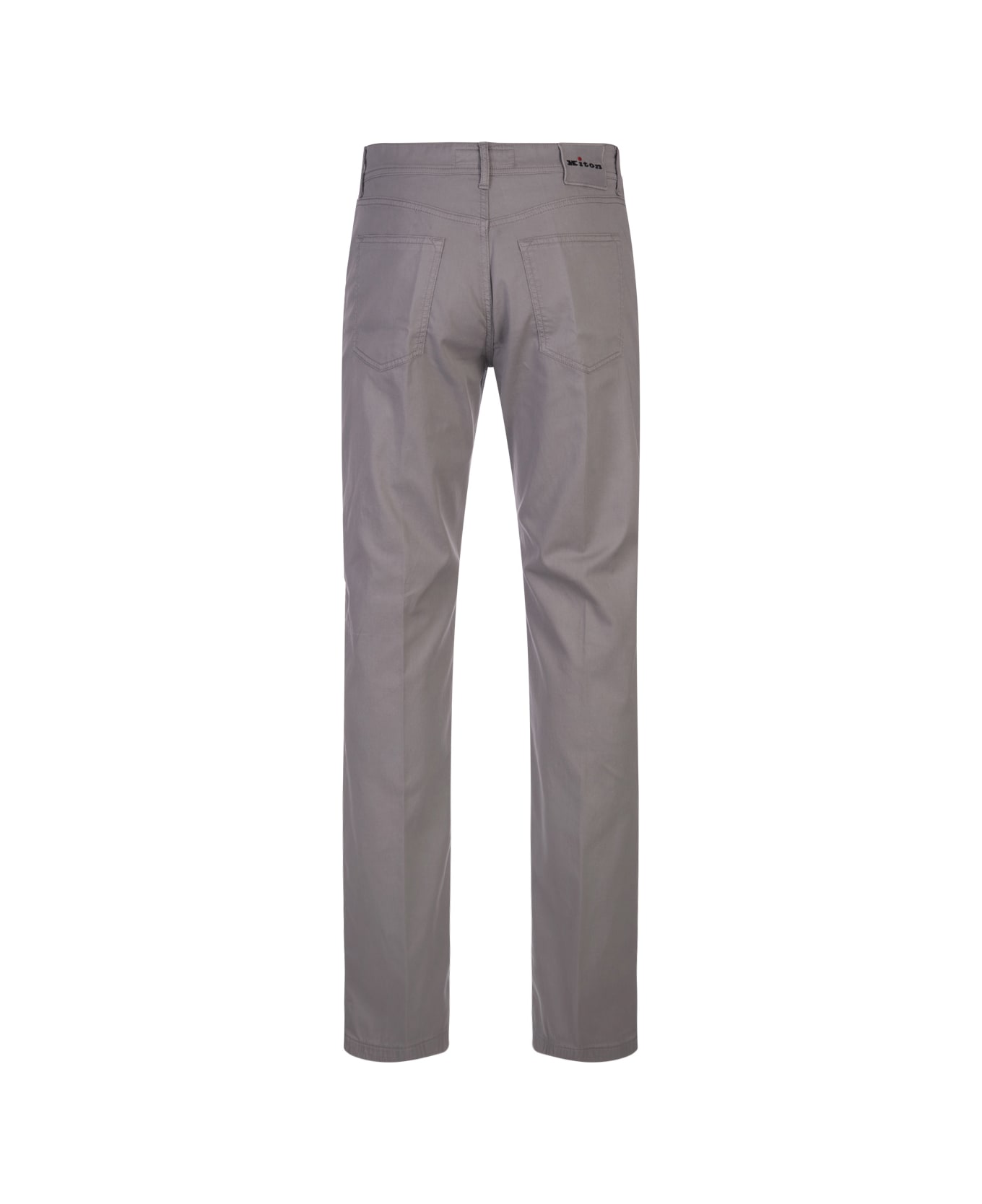 Kiton Grey 5 Pocket Straight Leg Trousers - Grey ボトムス
