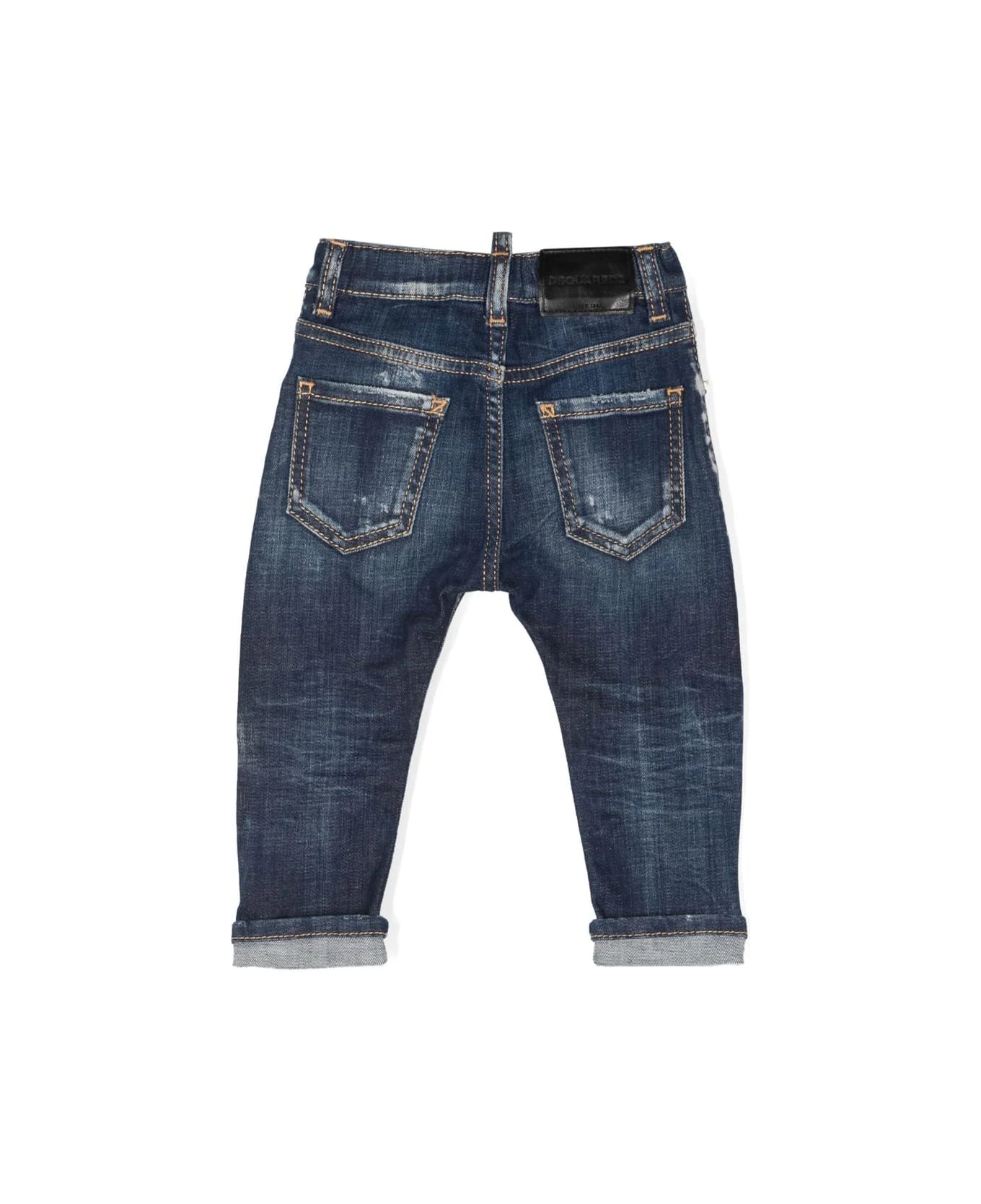 Dsquared2 Jeans With Contrast Stitching - Blue