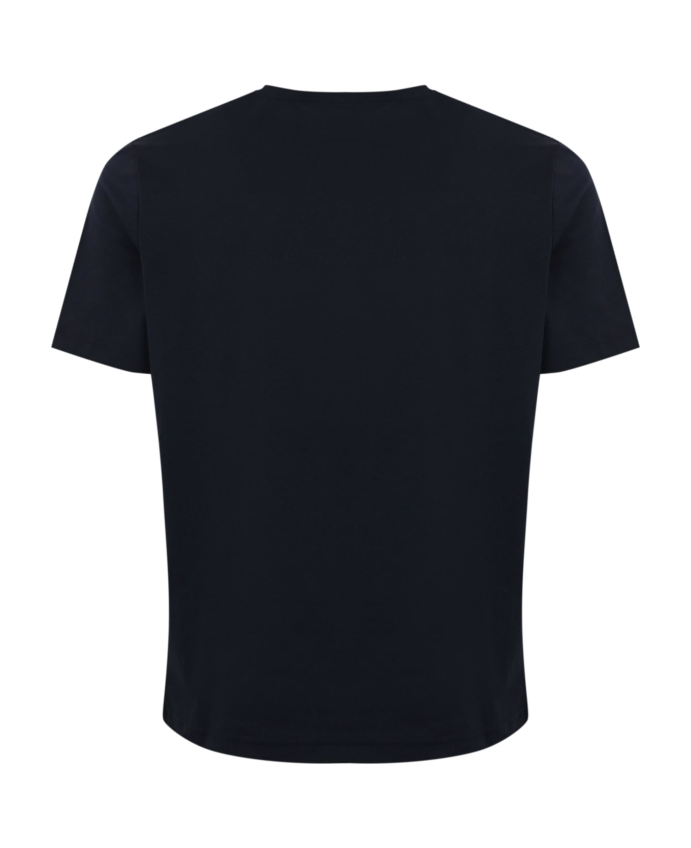 K-Way T-shirt With Rubber Logo - Blue depth