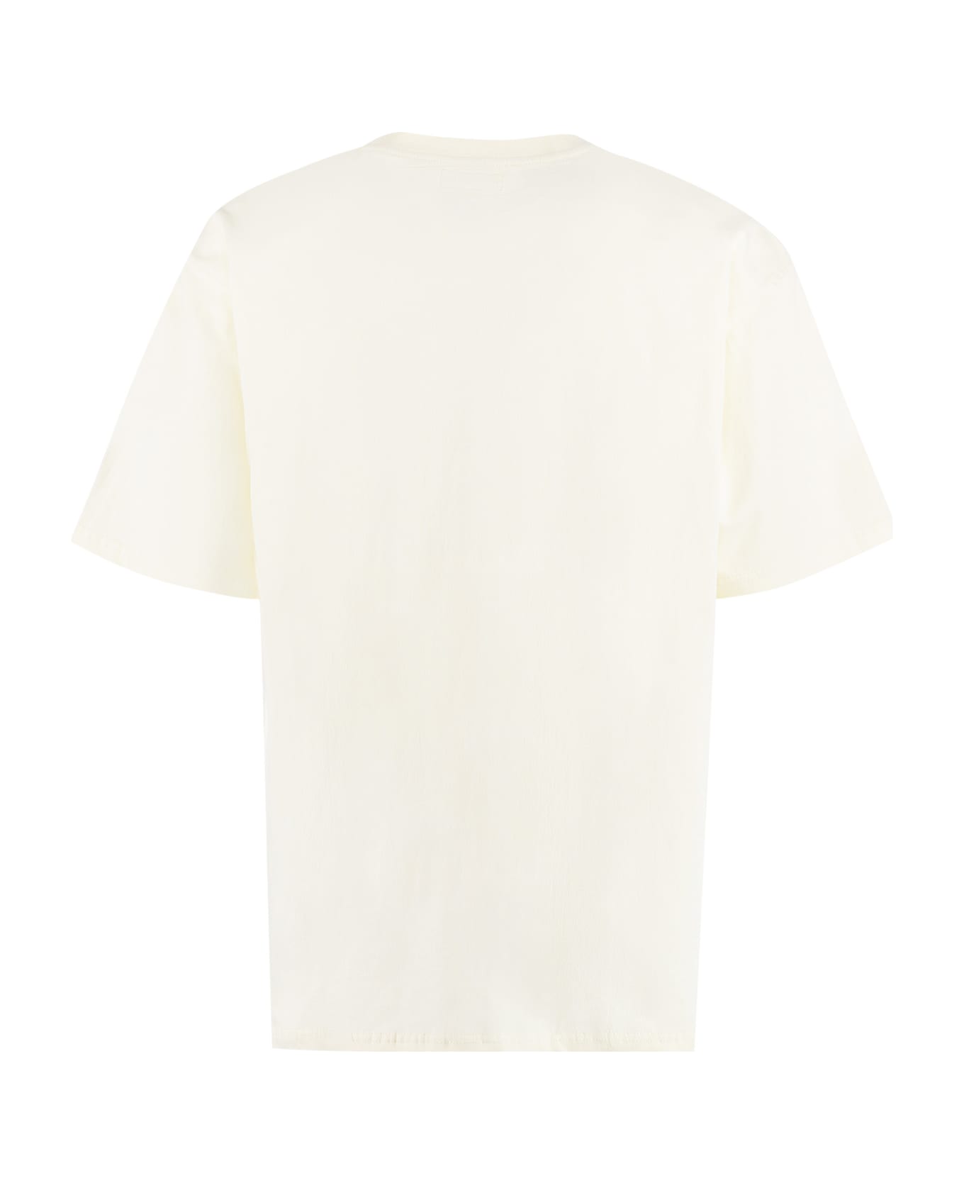 Market Printed Cotton T-shirt - panna