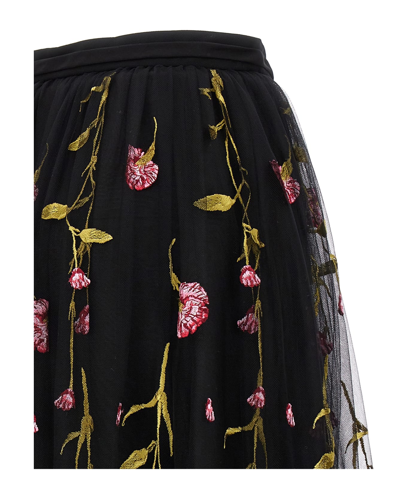 Giambattista Valli Floral Embroidery Skirt - Multicolor