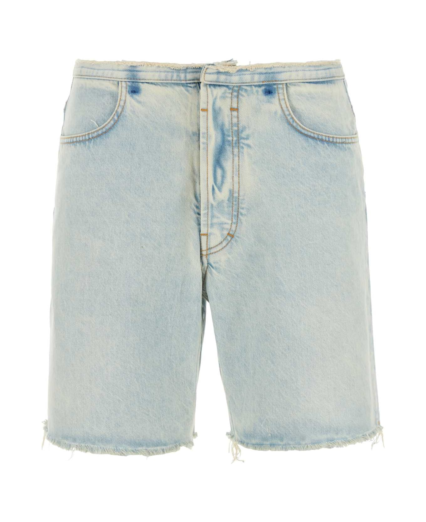 Givenchy Denim Bermuda Shorts - PALEBLUE