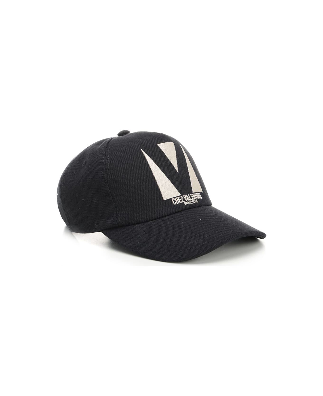 Valentino Garavani Cotton Baseball Hat - Black