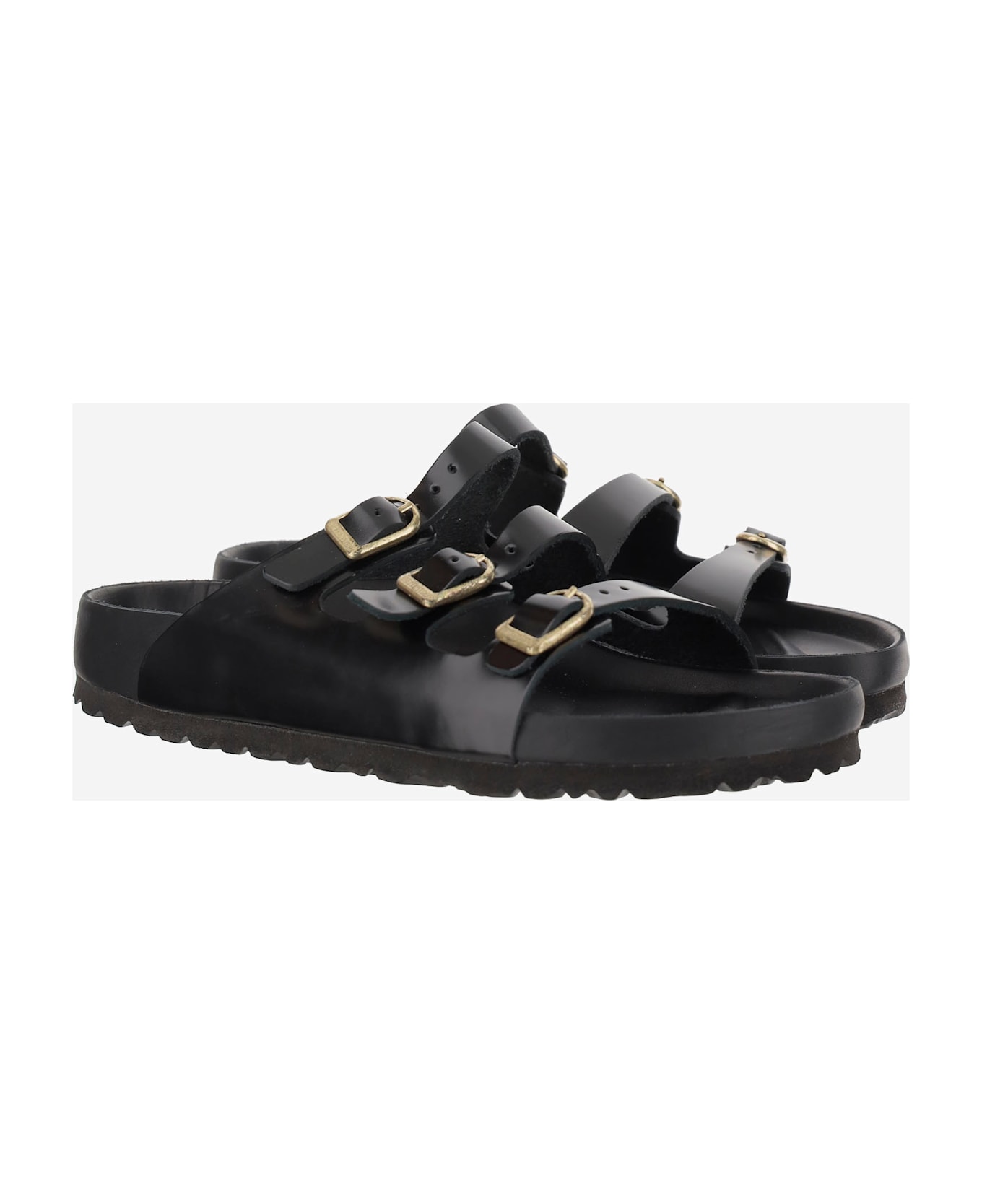 Birkenstock Florida Dbuckle Exquisite Sandals - BLACK