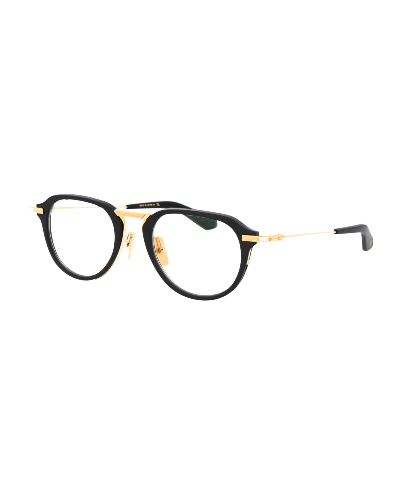 Dita Altrist Glasses - Matte Black - Yellow Gold