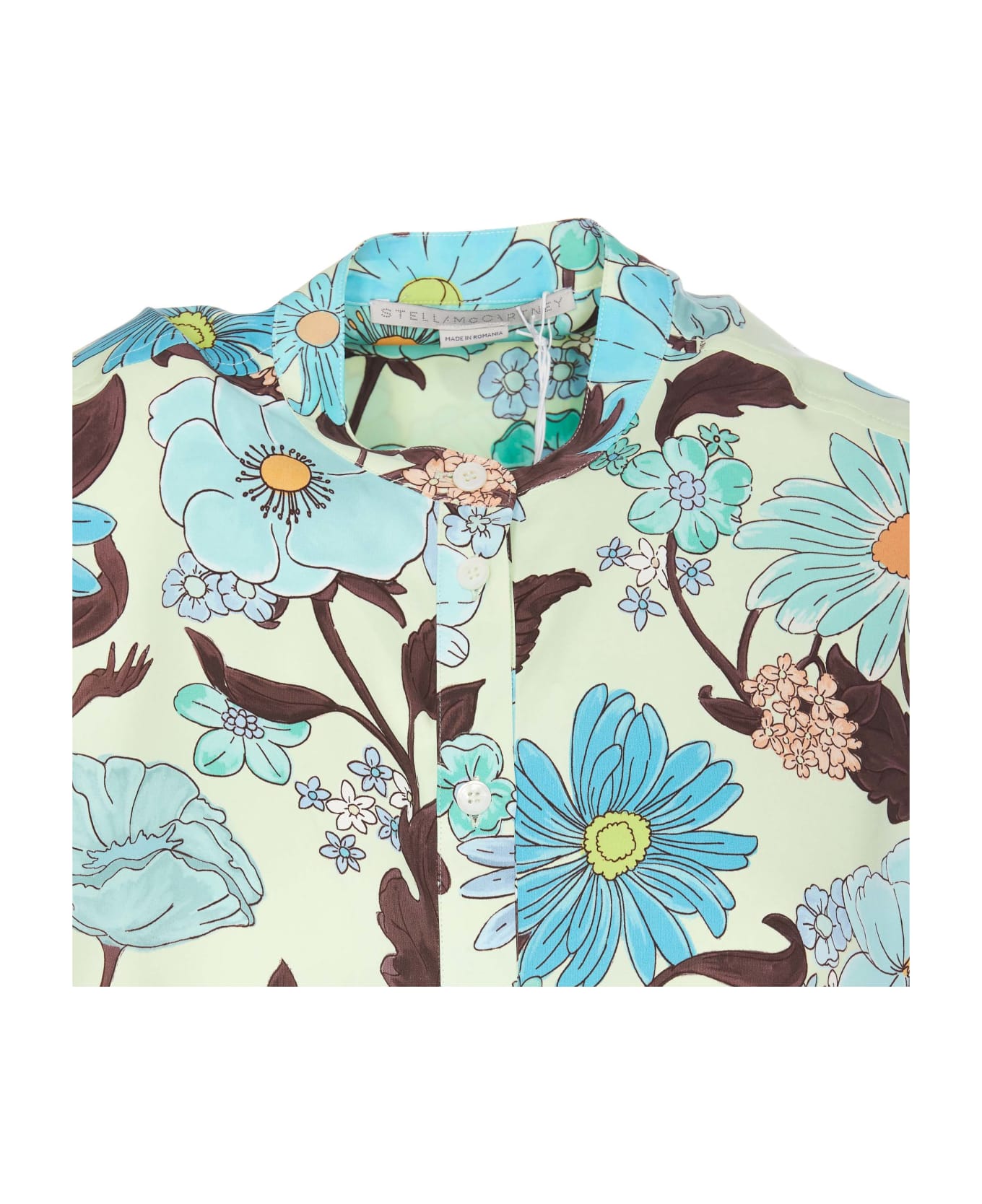 Stella McCartney Garden Print Shirt - Blue ブラウス