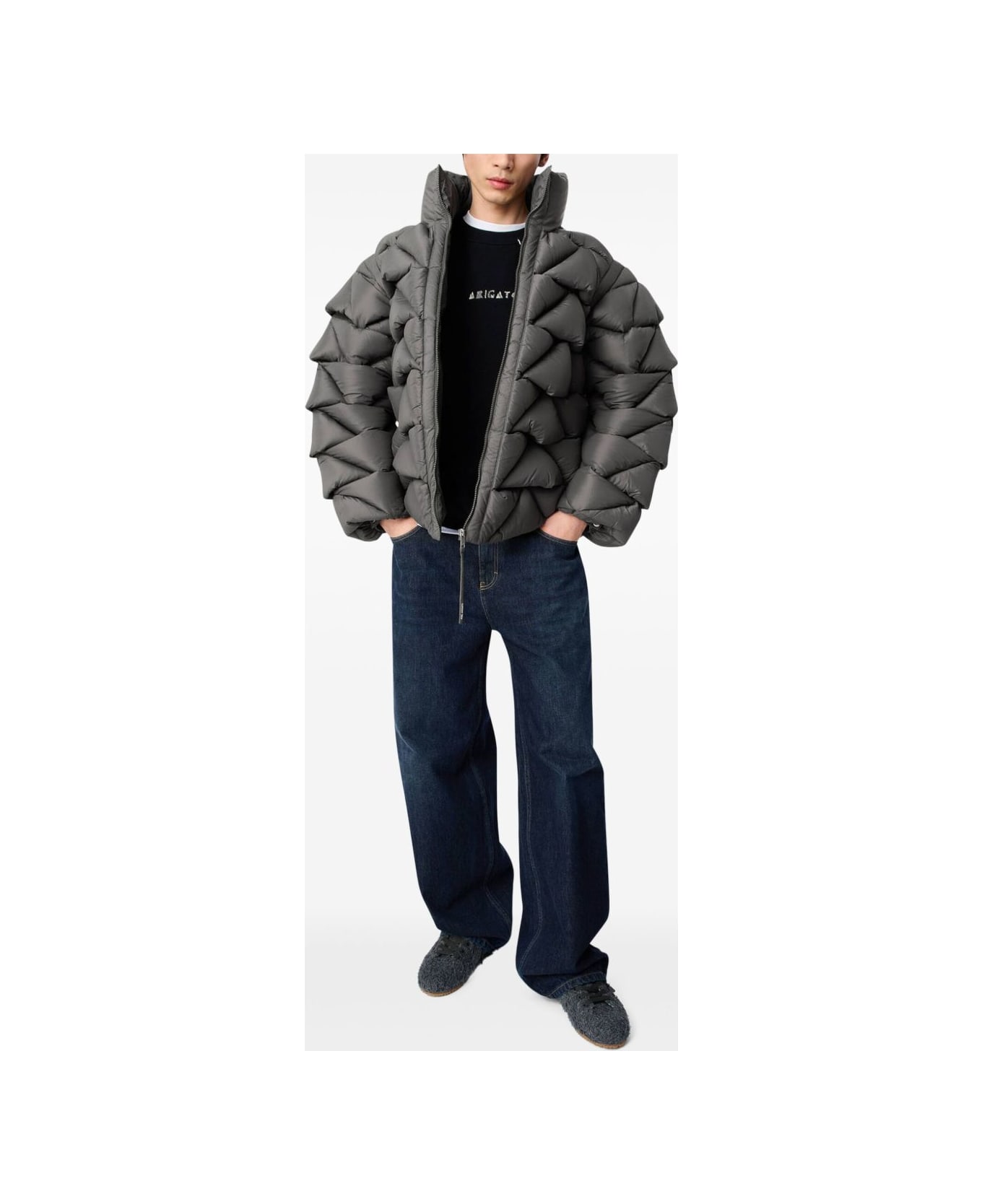 Axel Arigato Quilted Down Jacket - Grey