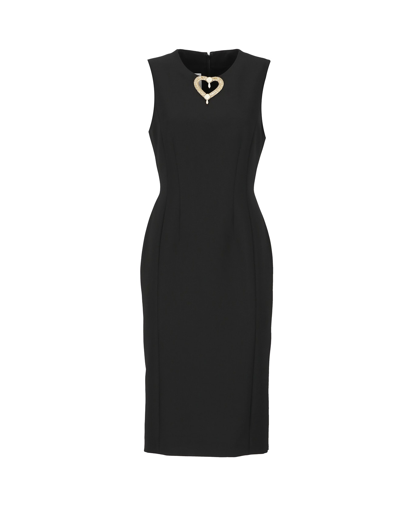 Moschino Stretch Heart Dress - Black