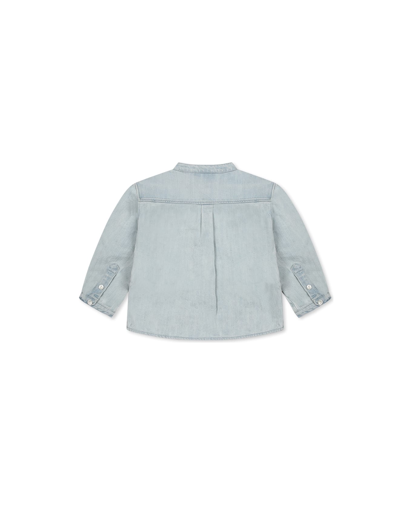 Molo Denim Shirt For Babykids With Smiley - Denim