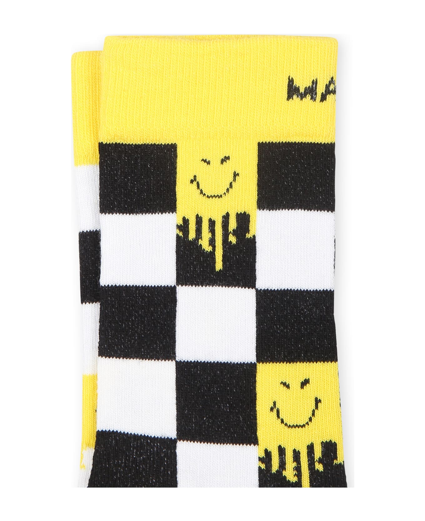 Little Marc Jacobs White Socks For Kids With Smiley - Multicolor