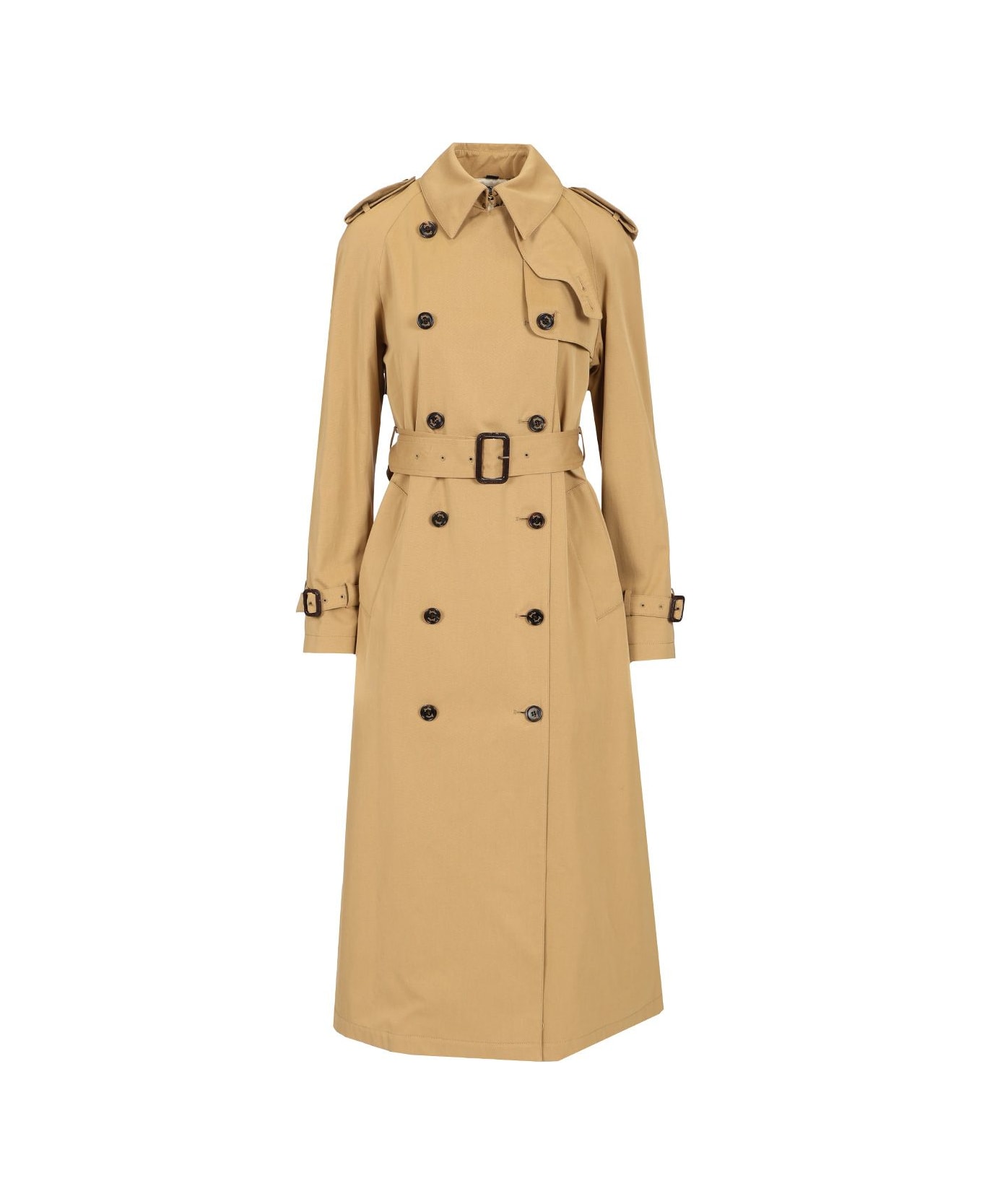 Sealup "athena" Long Trench Coat - Beige