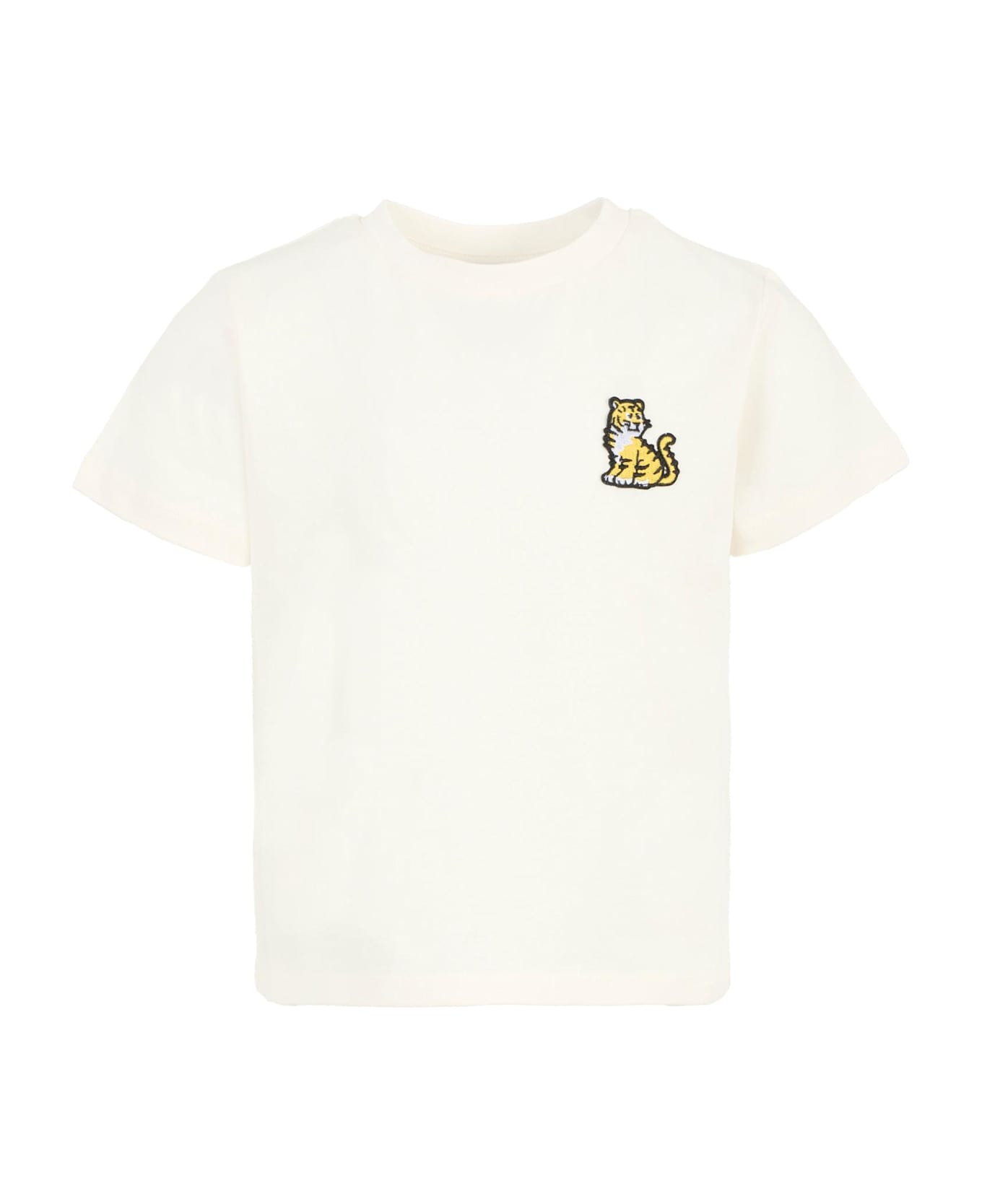 Kenzo Kids Ivory T-shirt For Kids With Kotora - Ivory