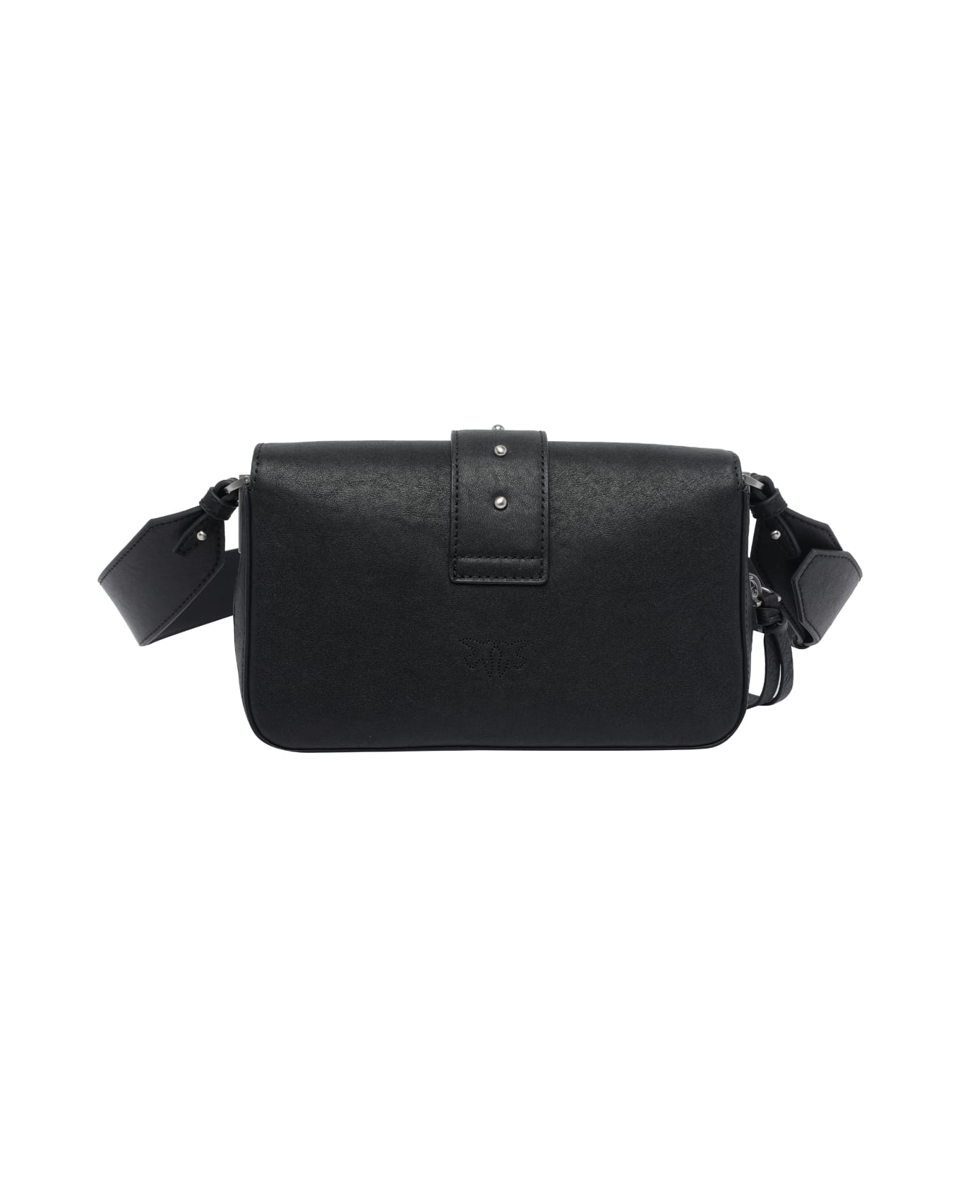 Pinko Mini Love One Slouchy Crossbody Bag - Black