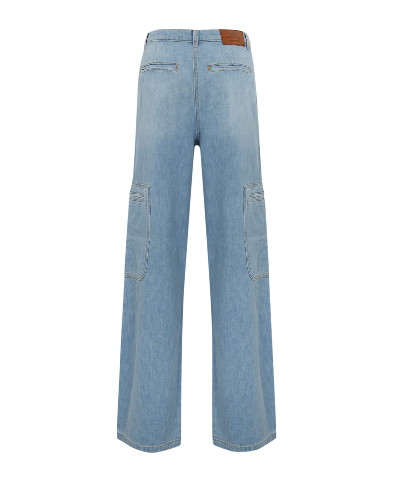 Elisabetta Franchi Cargo Jeans - Light Blue