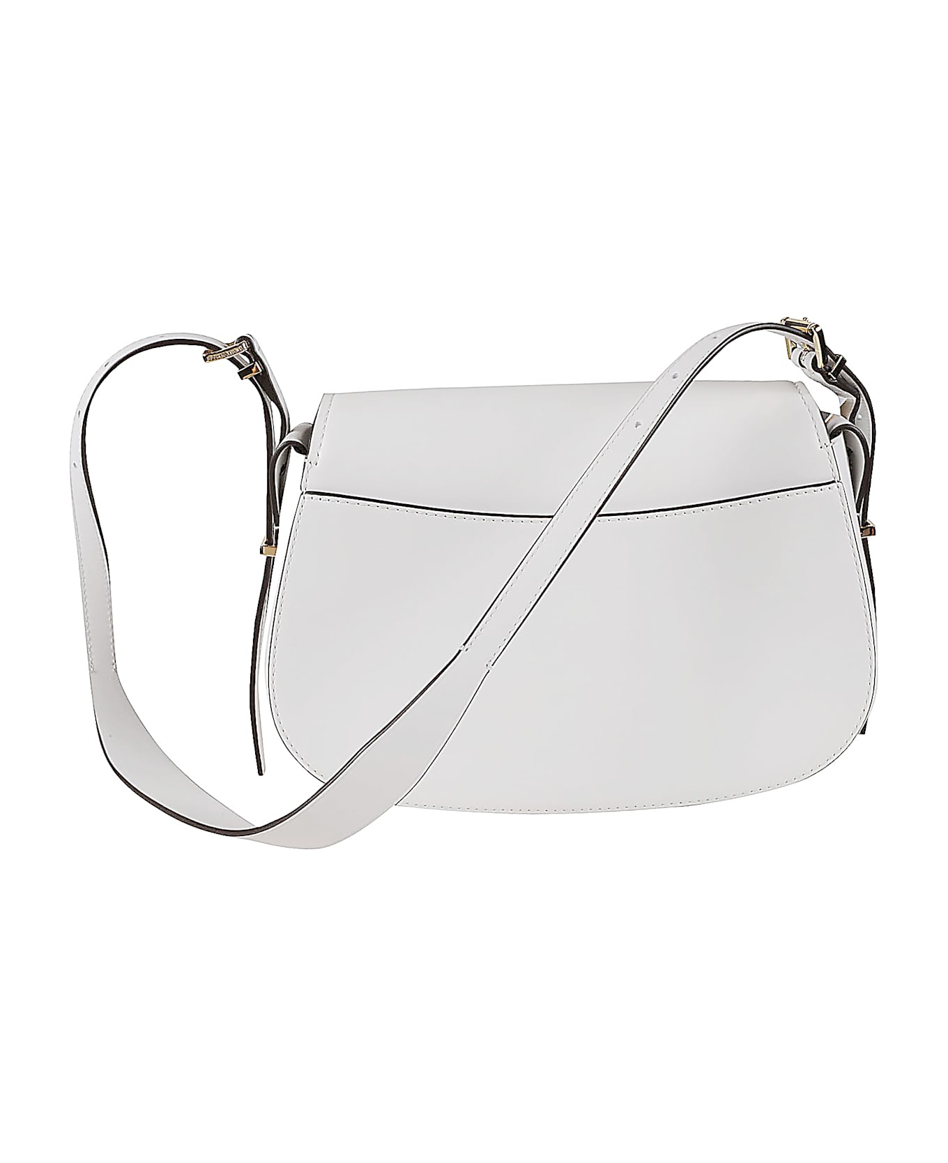 Michael Kors Medium Flam Messenger Bag - Optic White