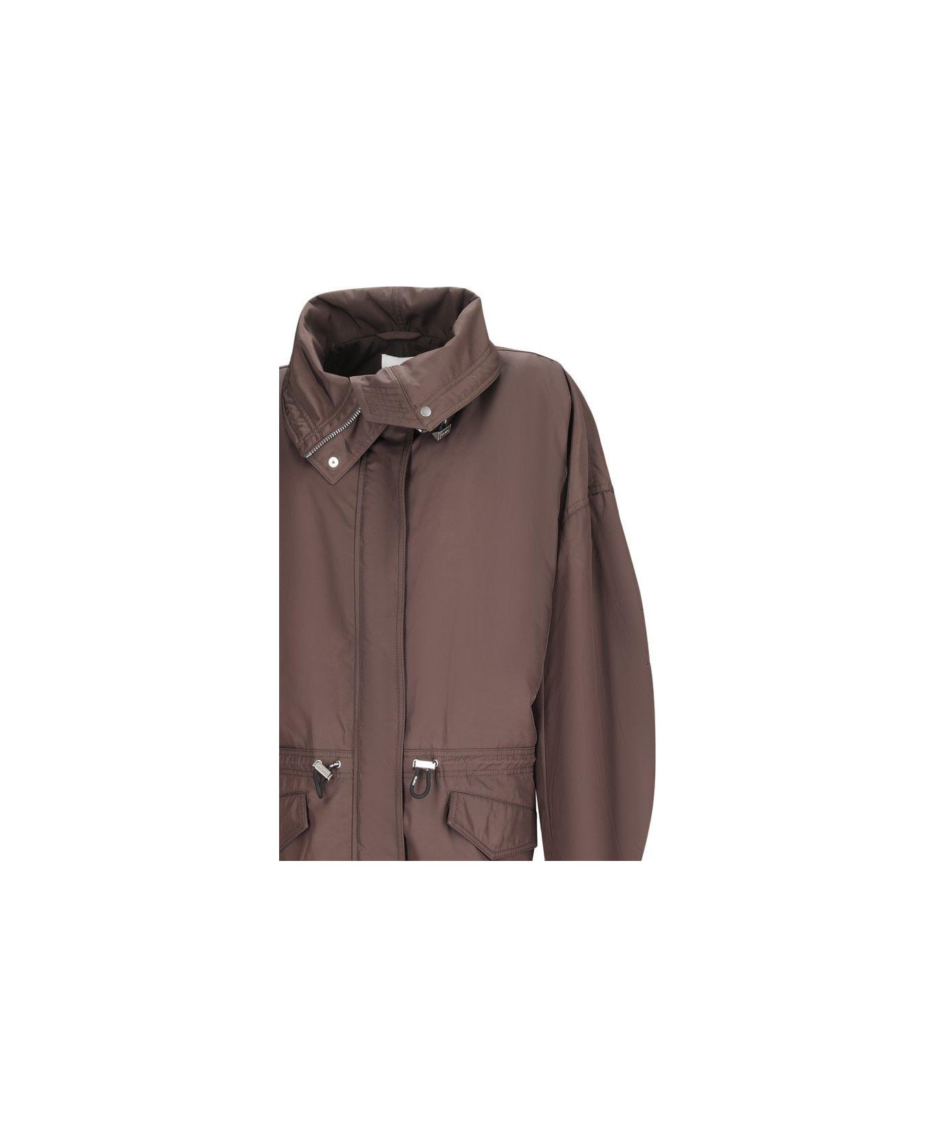 The Attico Long Coat - Brown