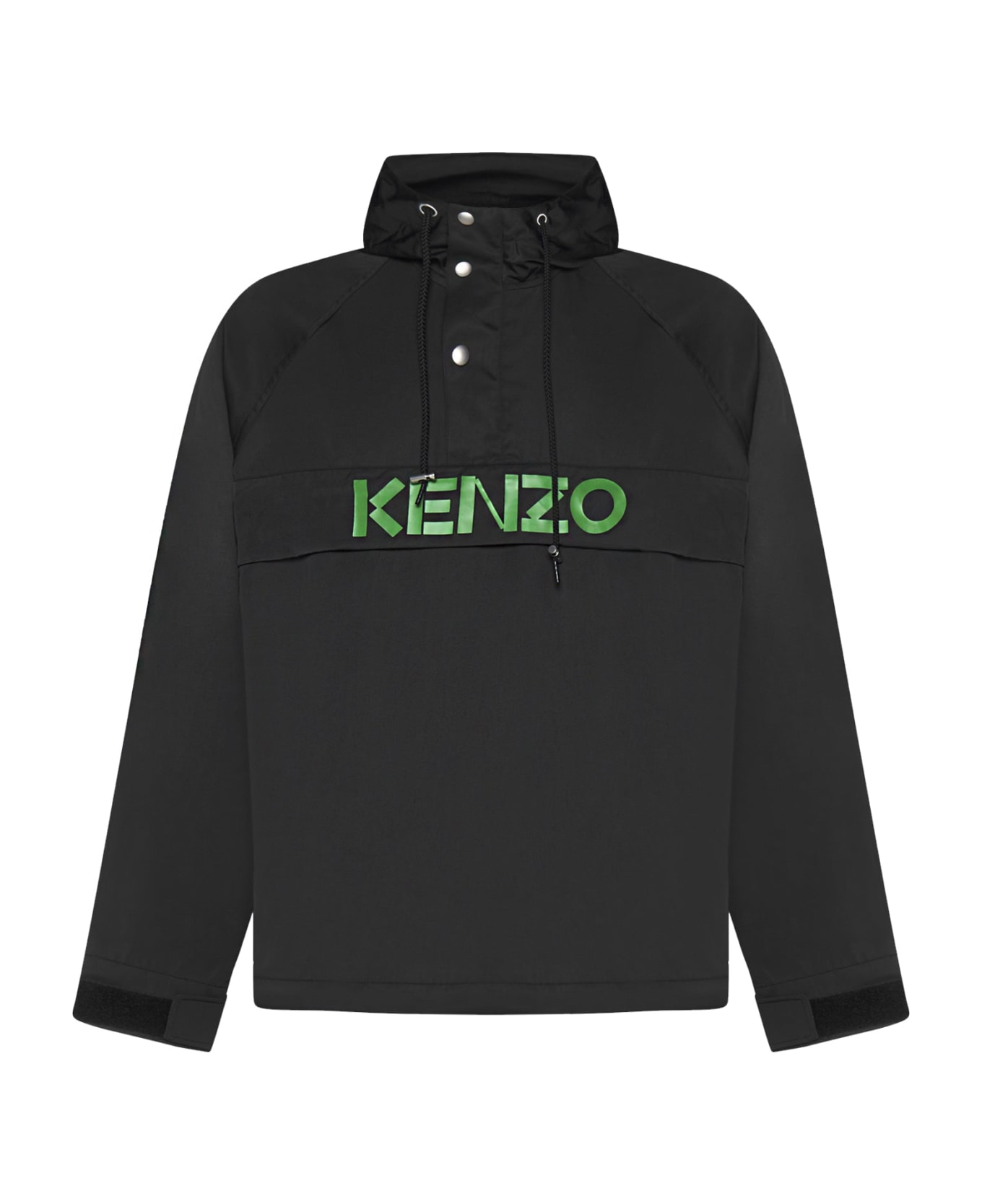 Kenzo Hoodded Logo Jacket - Black