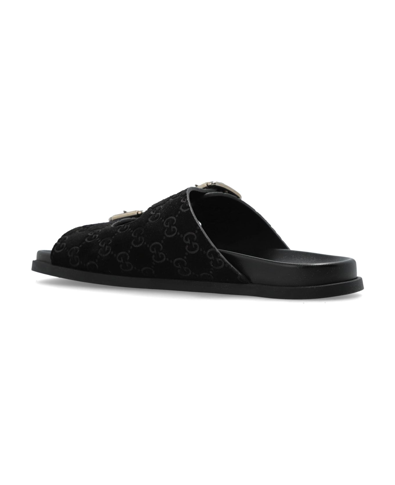 Gucci Suede Slippers - Black