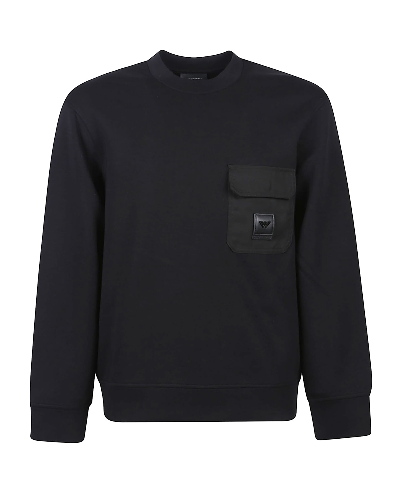Emporio Armani Patch Logo Sweatshirt - Black Beauty