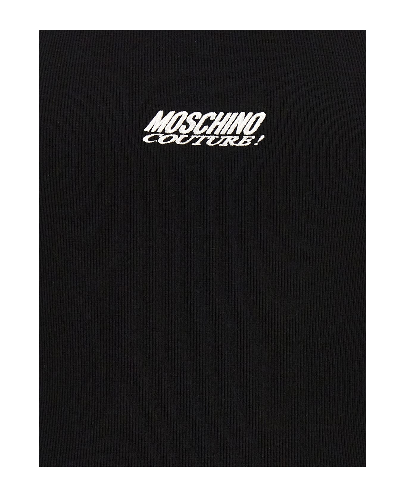 Moschino Logo Embroidery Tank Top - Black   タンクトップ