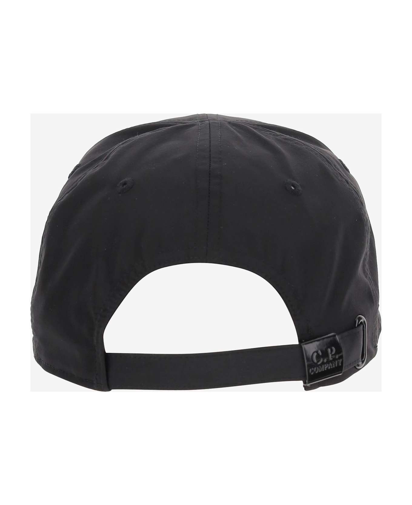 C.P. Company Chrome-r Nylon Hat With Logo - Black